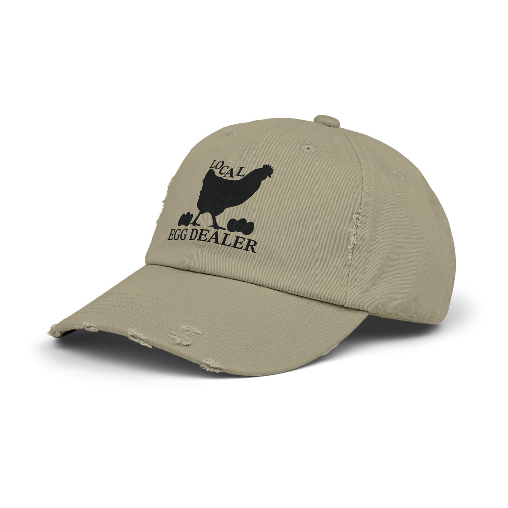 Local Egg Dealer Distressed Baseball Cap – Funny Chicken Hat, Farm Fresh Egg Seller Cap, Backyard Chicken Keeper Hat, Homestead Humor Gift