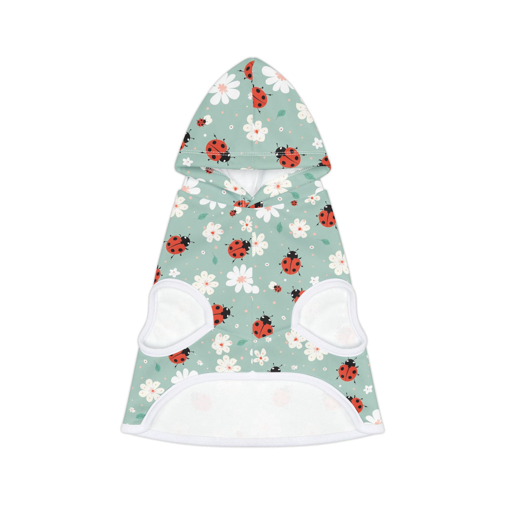 Cute Ladybug Pet Hoodie, Cute Pet Apparel, Animal Lover Gift, Dog Sweater, Cat Jumper, Pet Clothing