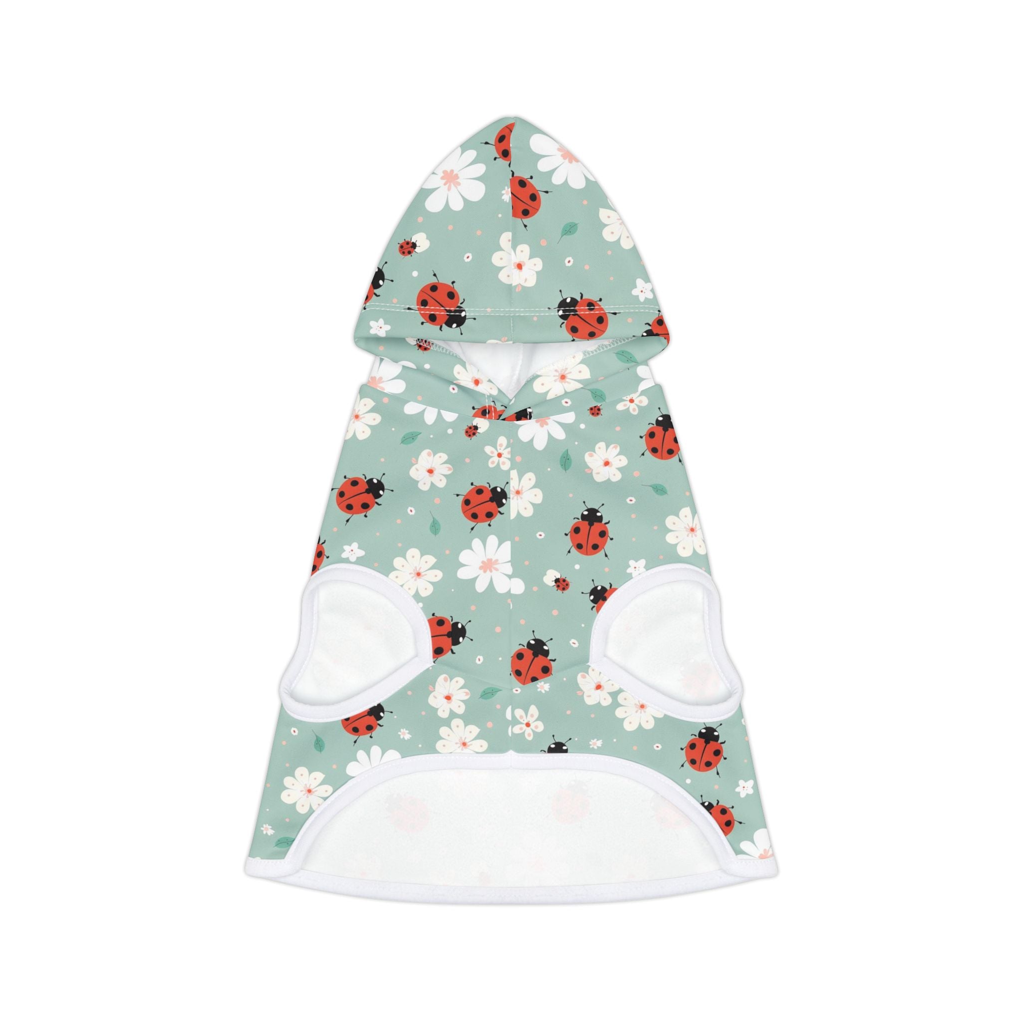 Cute Ladybug Pet Hoodie, Cute Pet Apparel, Animal Lover Gift, Dog Sweater, Cat Jumper, Pet Clothing