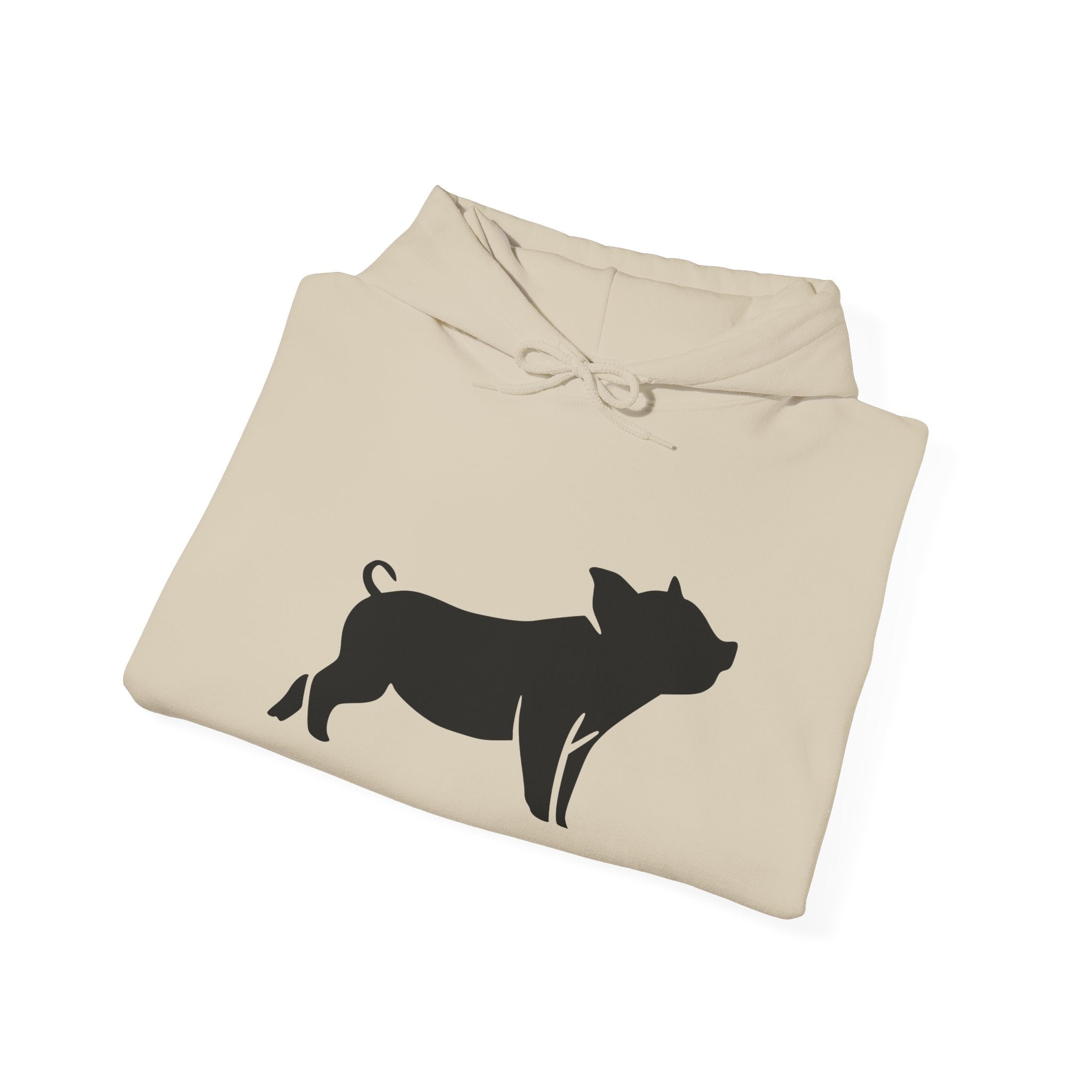 Pig Silhouette Hoodie – Farm Life Sweatshirt, Pig Lover Pullover, Homestead Hoodie, Mini Pig Apparel, Farm Animal Hoodie, Country Living Unisex Hoodie