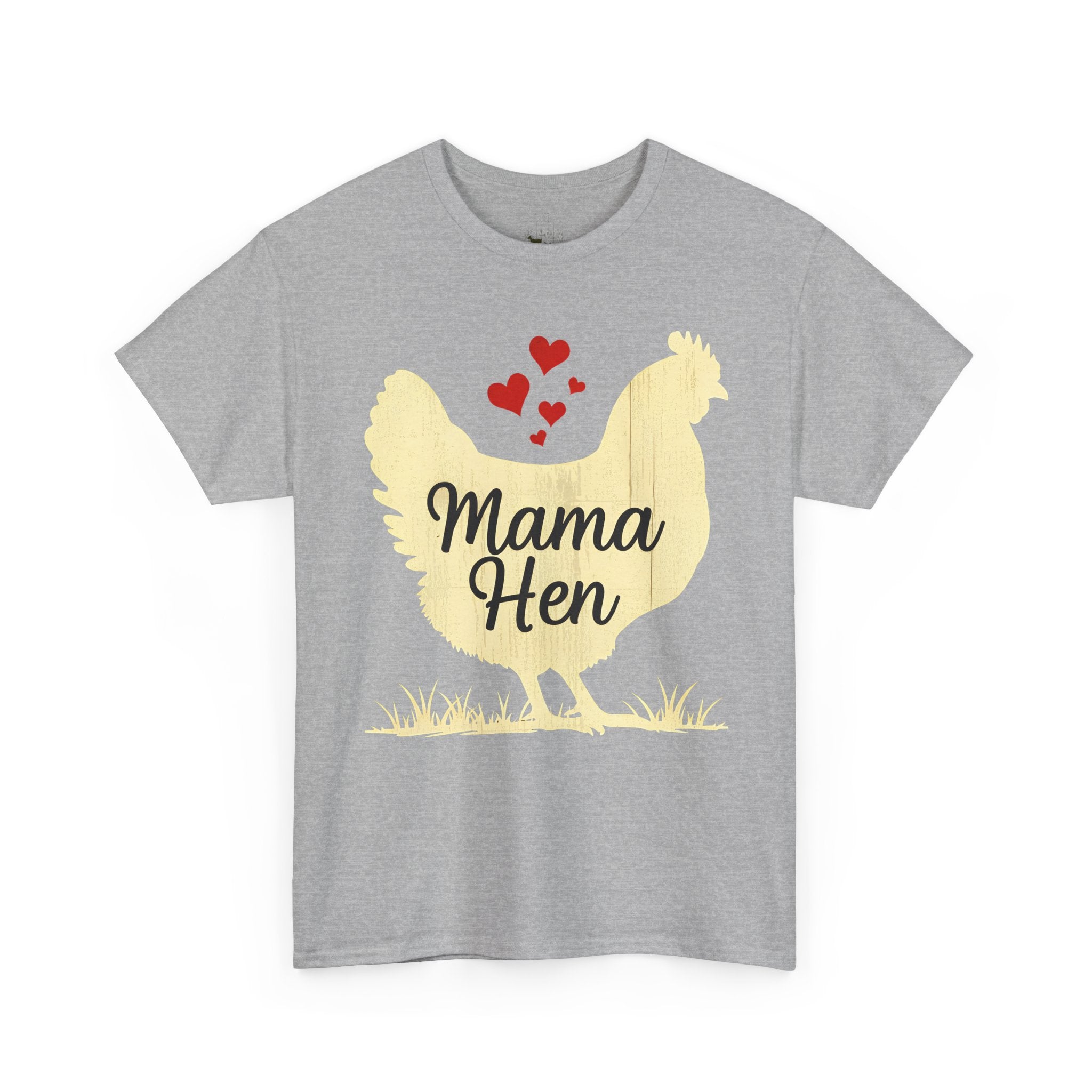 Mama Hen T-Shirt – Chicken Mom Tee, Minimalist Farmhouse Chicken Shirt, Unisex Gildan 5000