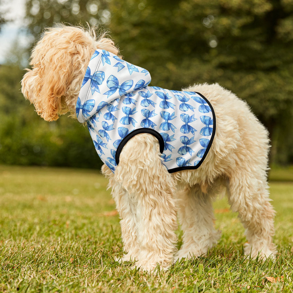 Coquette Bows Cute Pet Hoodie - Adorable Puppy Sweater, Small Dog Outfit, Furry Friend Gift, Pet Apparel, Animal Lover Present