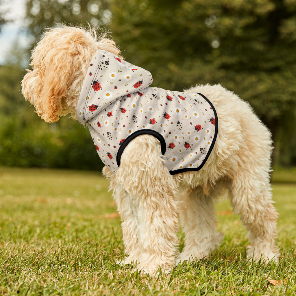Ladybug Pet Hoodie, Cute Pet Apparel, Animal Lover Gift, Dog Sweater, Cat Jumper, Pet Clothing
