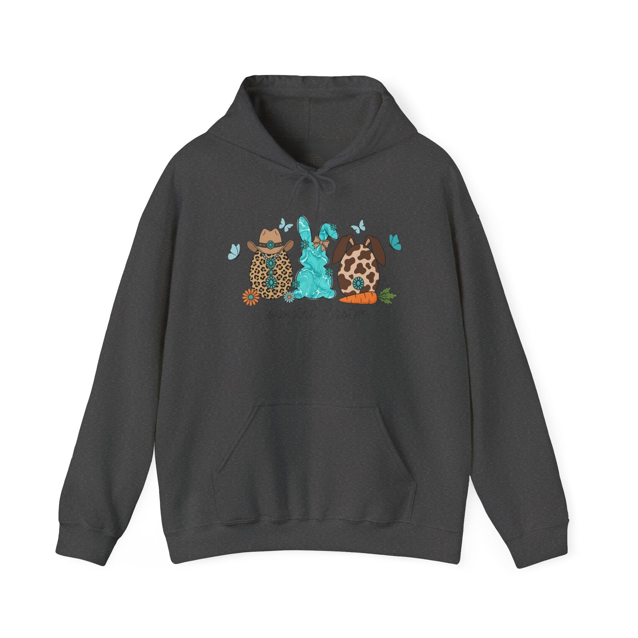 Cowgirl Easter Hoodie | Western Bunny Sweatshirt | Farmhouse Easter Pullover | Cowboy Bunny Hoodie | Cottagecore Easter Hoodie | Country Spring Apparel | Homestead Easter Shirt