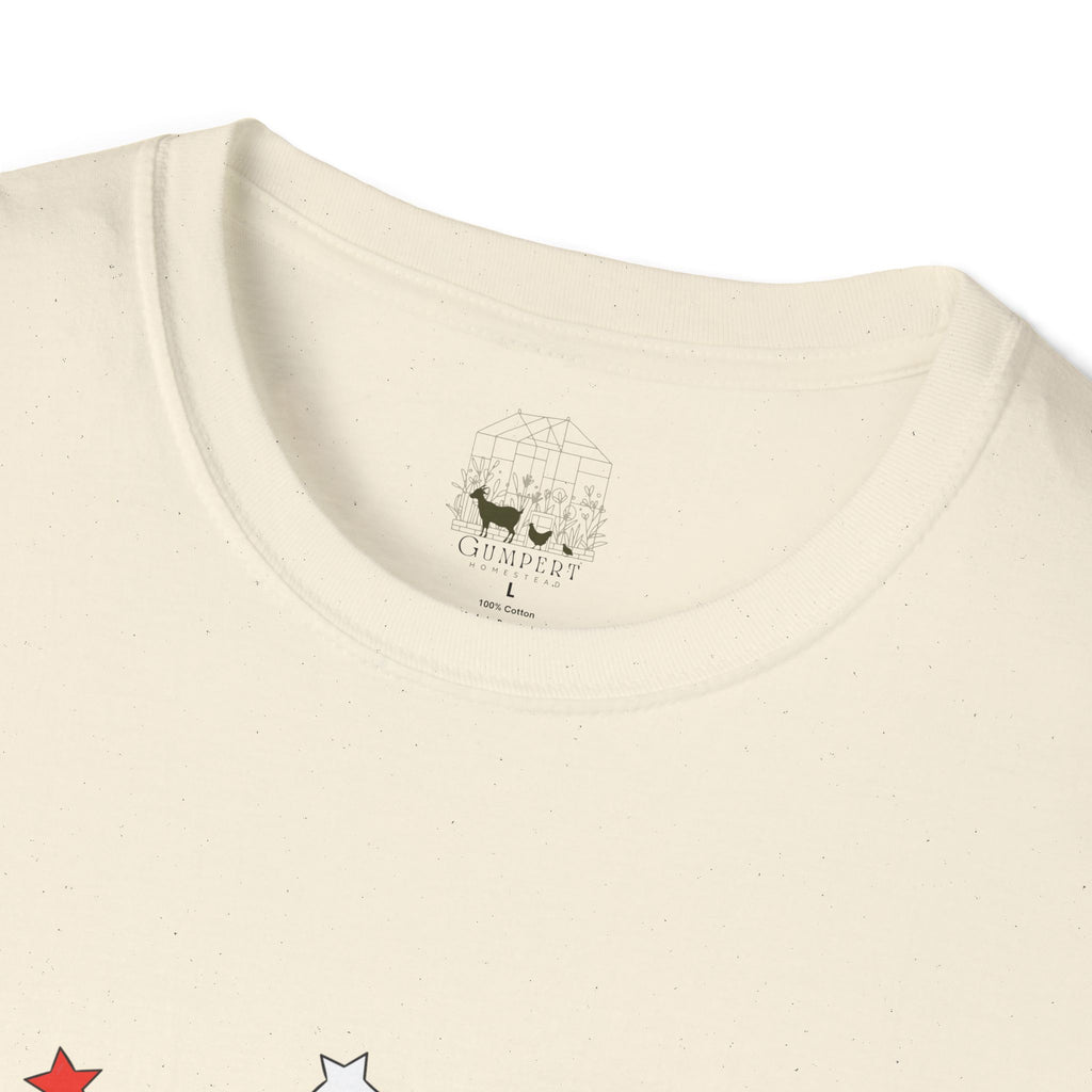 Happy 4th of July Chicken T-Shirt – Patriotic Rooster & Hen Shirt, American Flag Farm Tee, Backyard Chicken Shirt, Homestead Independence Day Apparel