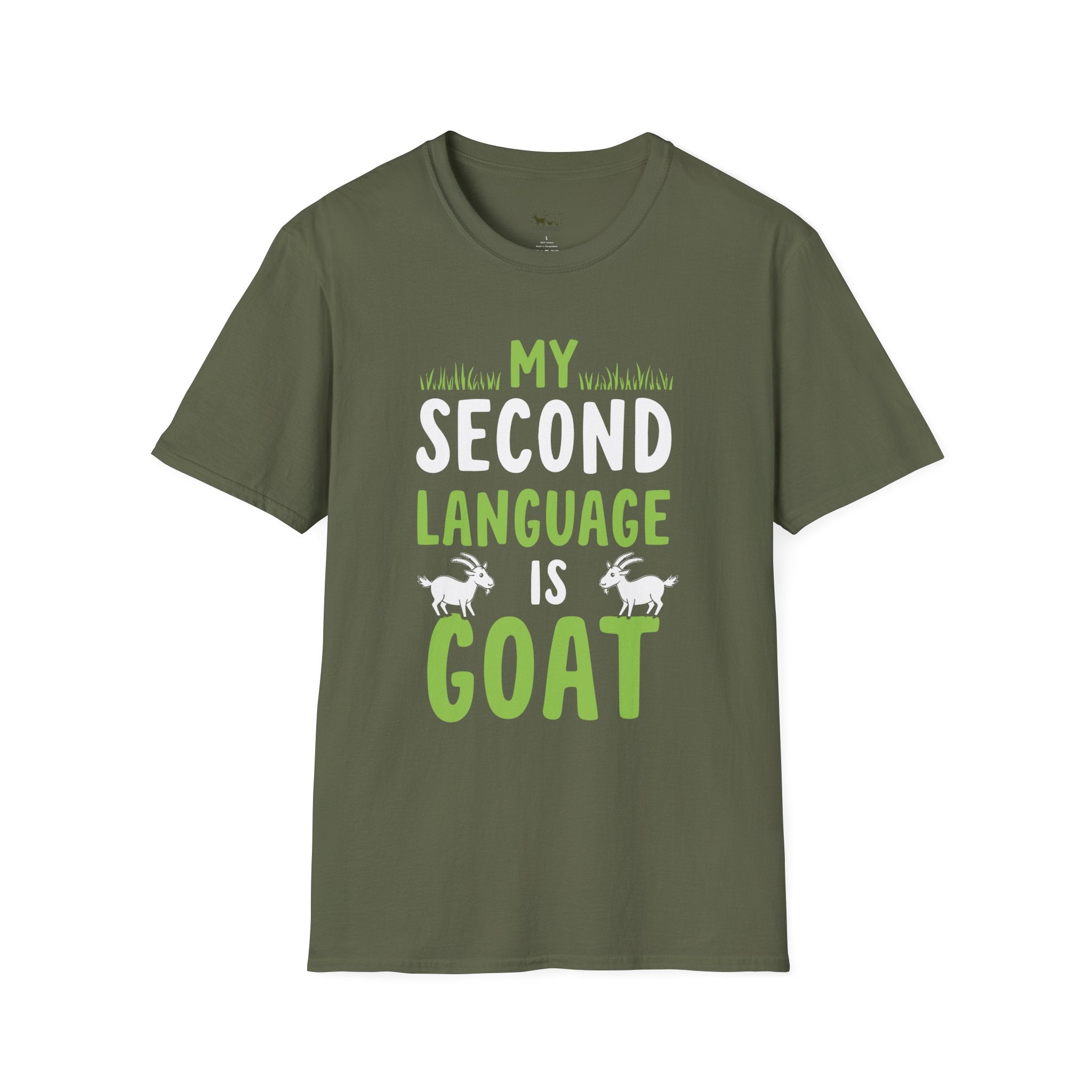 My Second Language Is Goat Funny Unisex T-Shirt | Goat Lover Farm Life Tee