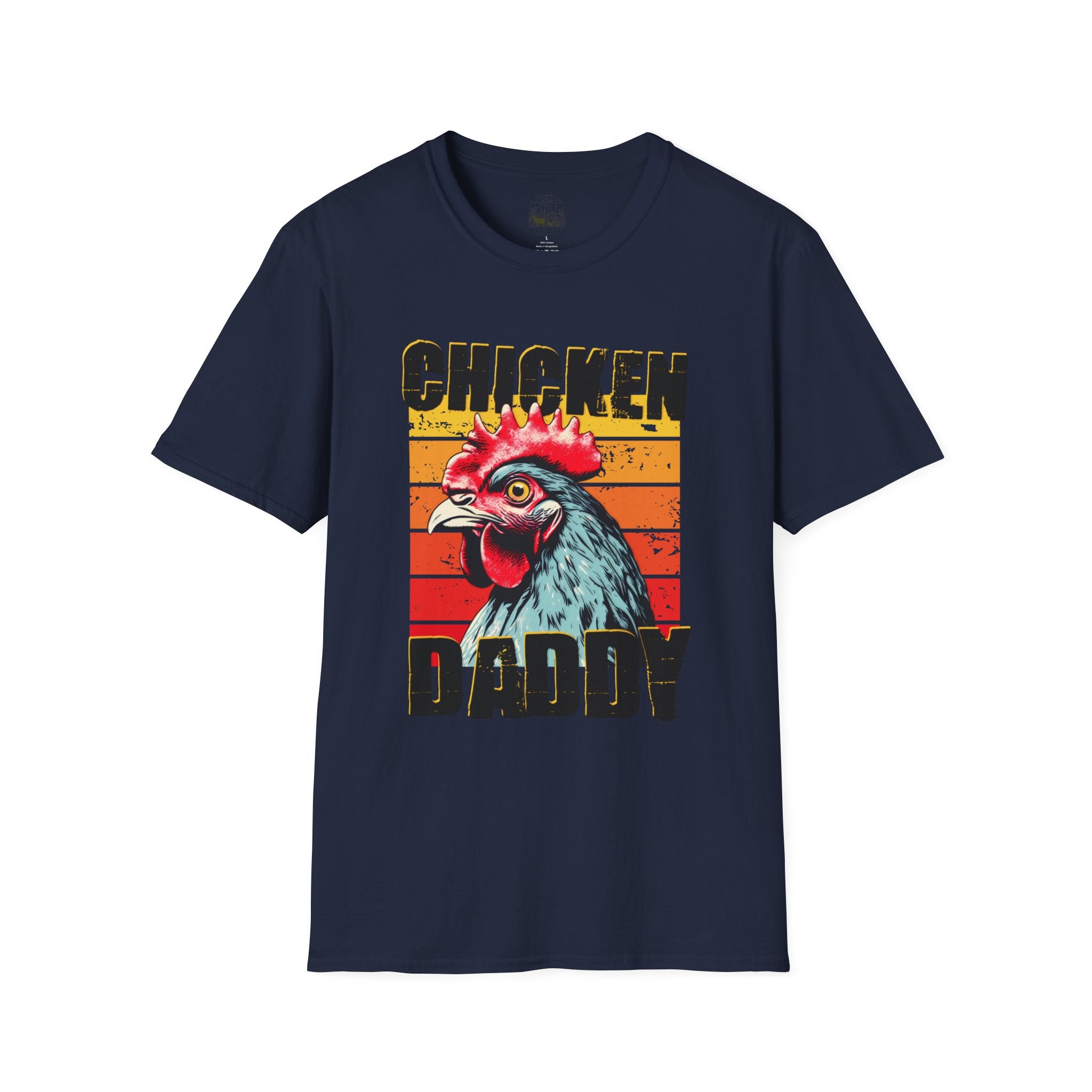 Chicken Daddy T-Shirt – Funny Rooster Shirt, Farm Dad Tee, Retro Farm Chicken Shirt, Backyard Chicken Keeper Gift, Homestead Farm Life Apparel