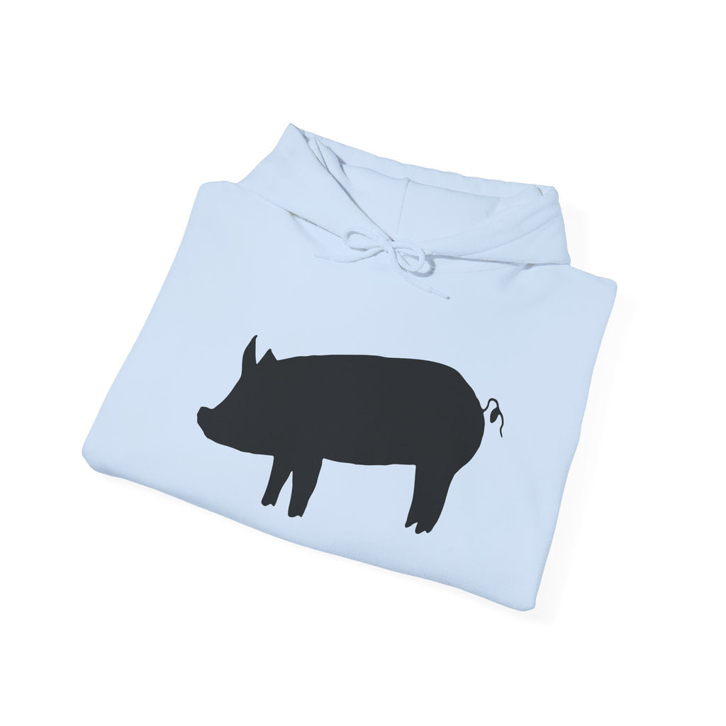 Pig Silhouette Hoodie – Farm Life Sweatshirt, Pig Lover Pullover, Homestead Hoodie, Mini Pig Apparel, Farm Animal Hoodie, Country Living Unisex Hoodie