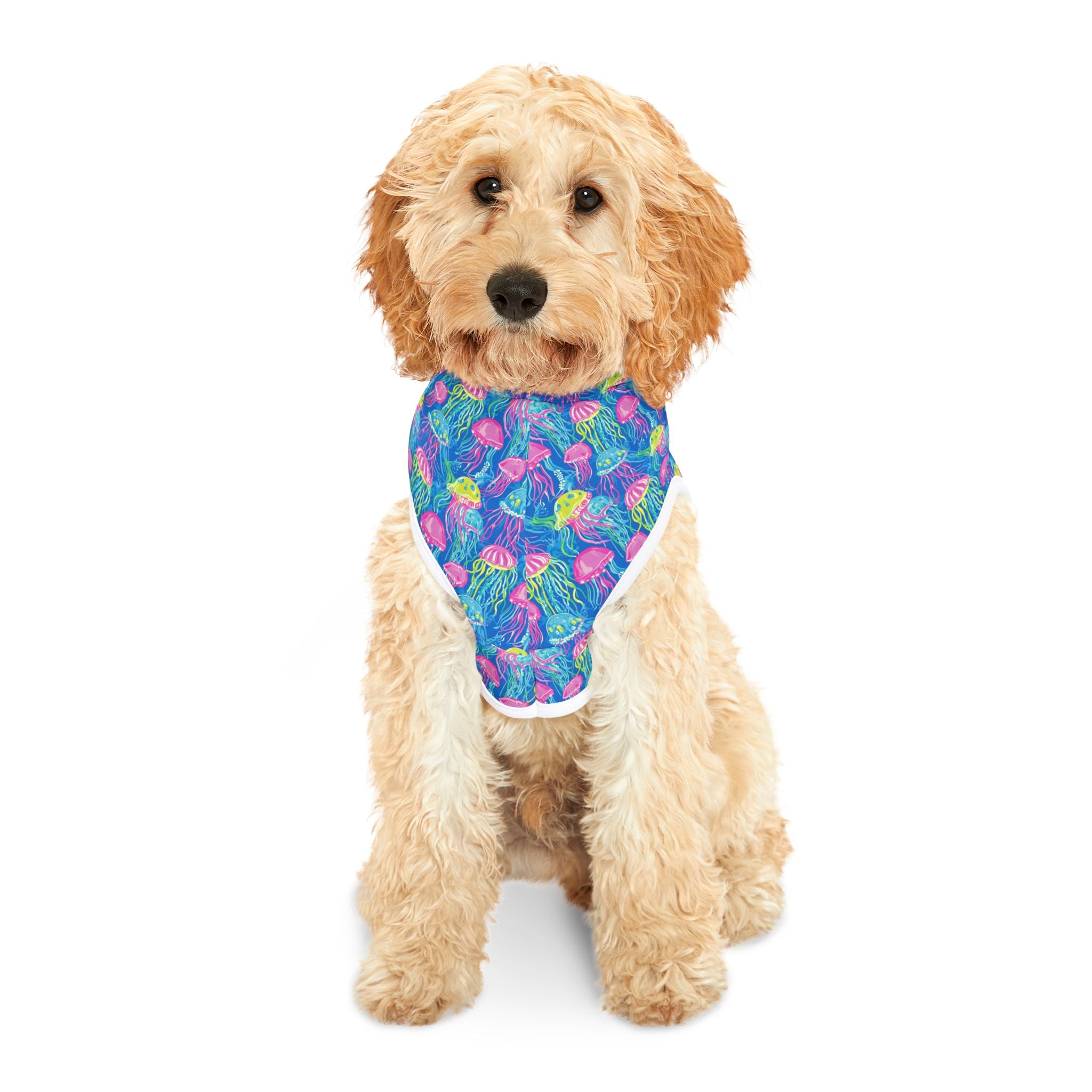 Neon Jellyfish Pet Hoodie, Cute Animal Lover Gift, Dog Sweater, Cat Jumper, Pet Clothing