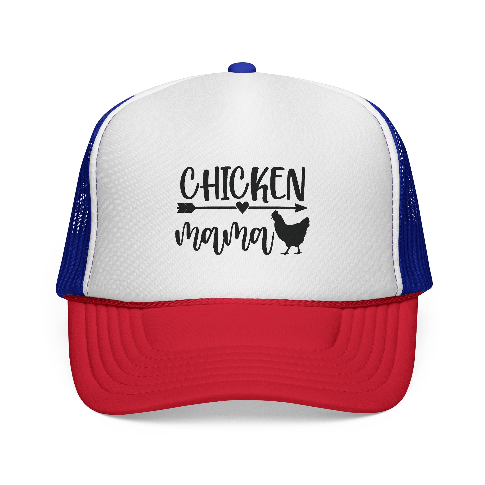 Chicken Mama Trucker Hat – Farm Mom Hat, Backyard Chicken Keeper Cap, Funny Homestead Poultry Hat