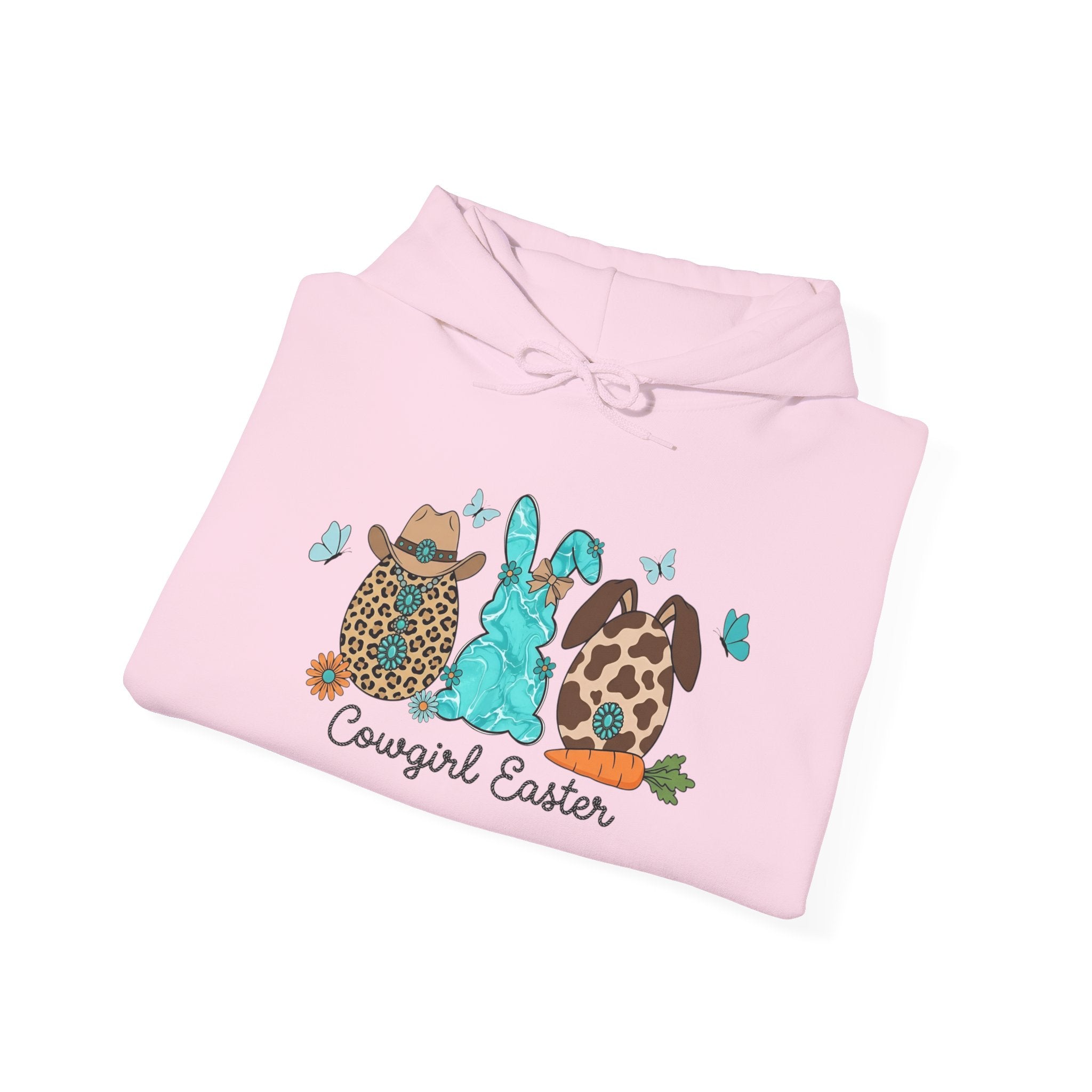 Cowgirl Easter Hoodie | Western Bunny Sweatshirt | Farmhouse Easter Pullover | Cowboy Bunny Hoodie | Cottagecore Easter Hoodie | Country Spring Apparel | Homestead Easter Shirt