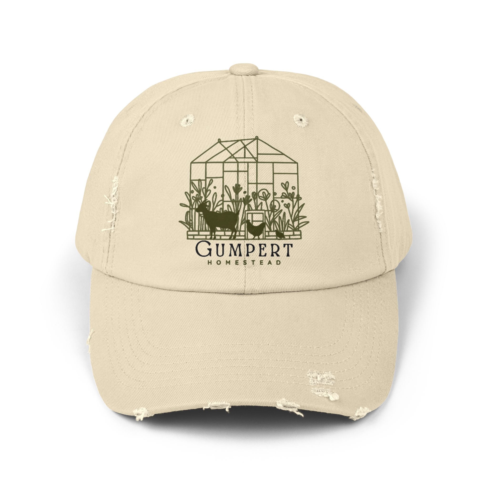 Gumpert Homestead Logo Unisex Distressed Cap