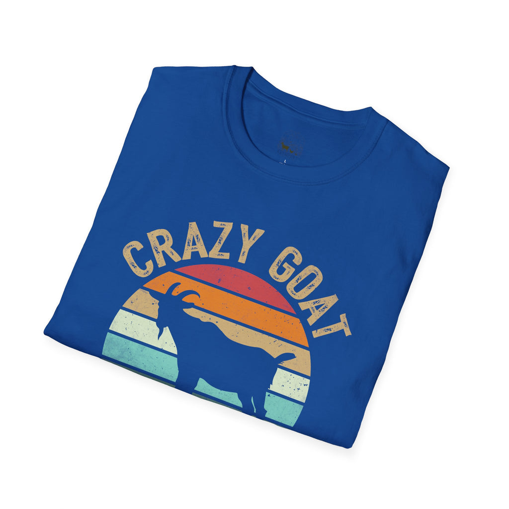 Crazy Goat Lady Vintage Unisex T-Shirt | Funny Goat Lover Farm Life Tee