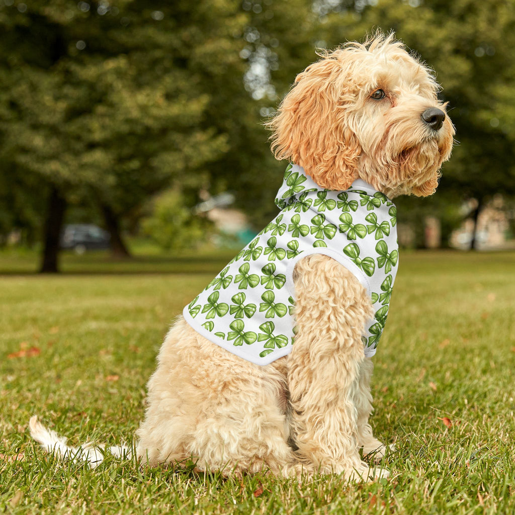 Lime Coquette Bows Cute Pet Hoodie - Adorable Puppy Sweater, Small Dog Outfit, Furry Friend Gift, Pet Apparel, Animal Lover Present