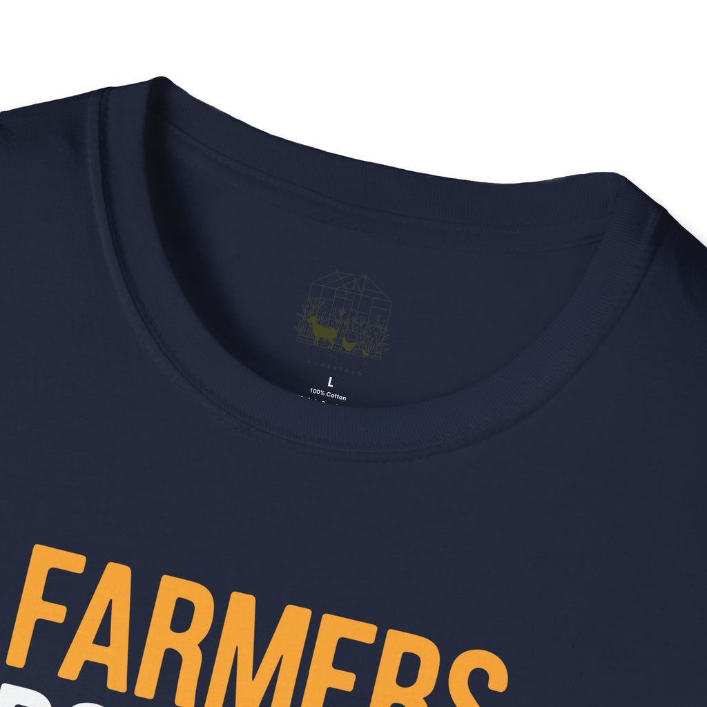 Farmers Don’t Let Goats Do Stupid Things Alone Funny Unisex T-Shirt | Goat Lover Farm Life Tee
