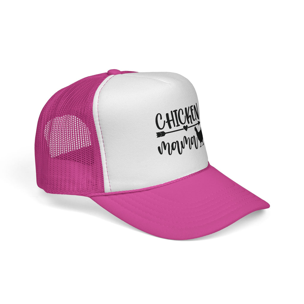Chicken Mama Trucker Hat – Farm Mom Hat, Backyard Chicken Keeper Cap, Funny Homestead Poultry Hat