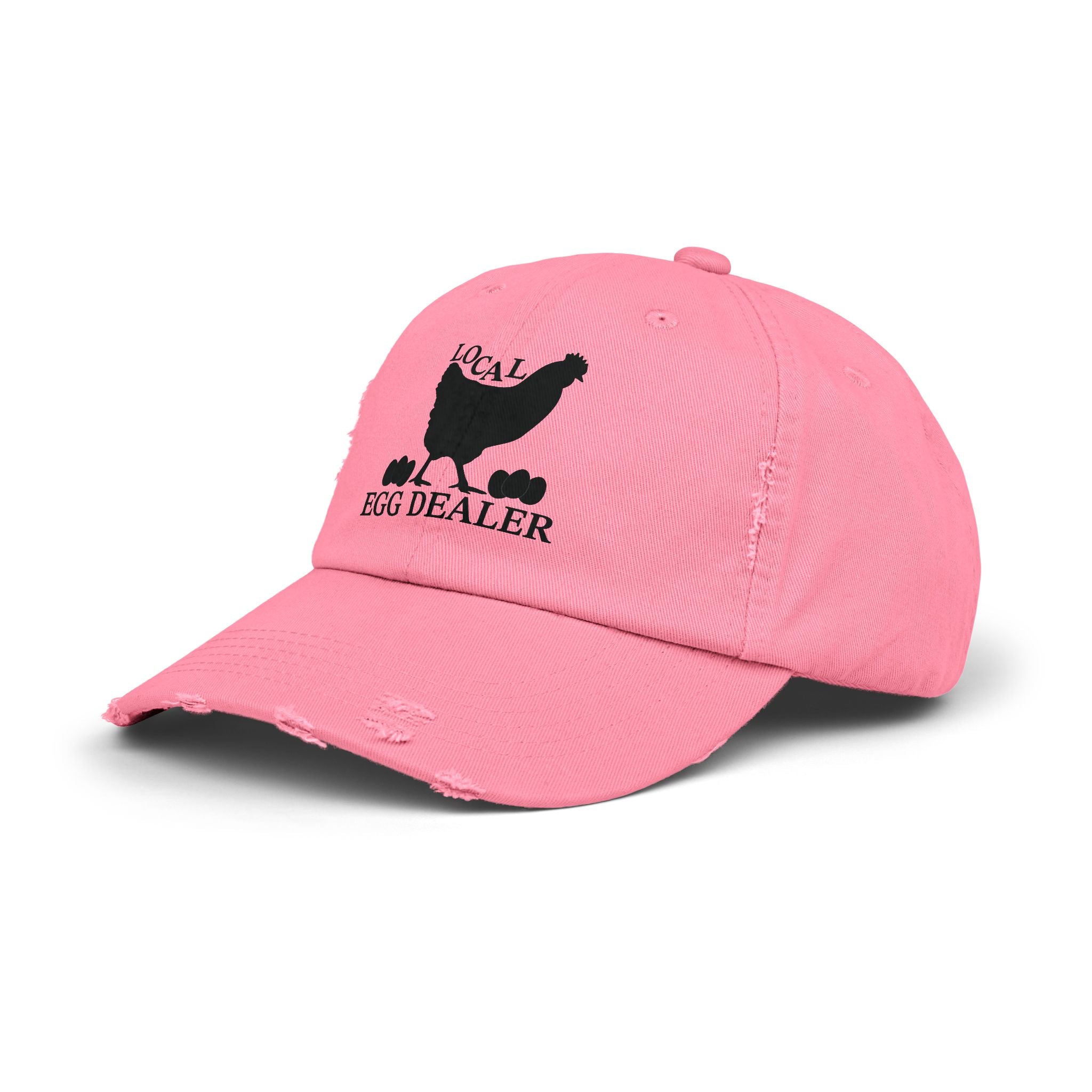 Local Egg Dealer Distressed Baseball Cap – Funny Chicken Hat, Farm Fresh Egg Seller Cap, Backyard Chicken Keeper Hat, Homestead Humor Gift