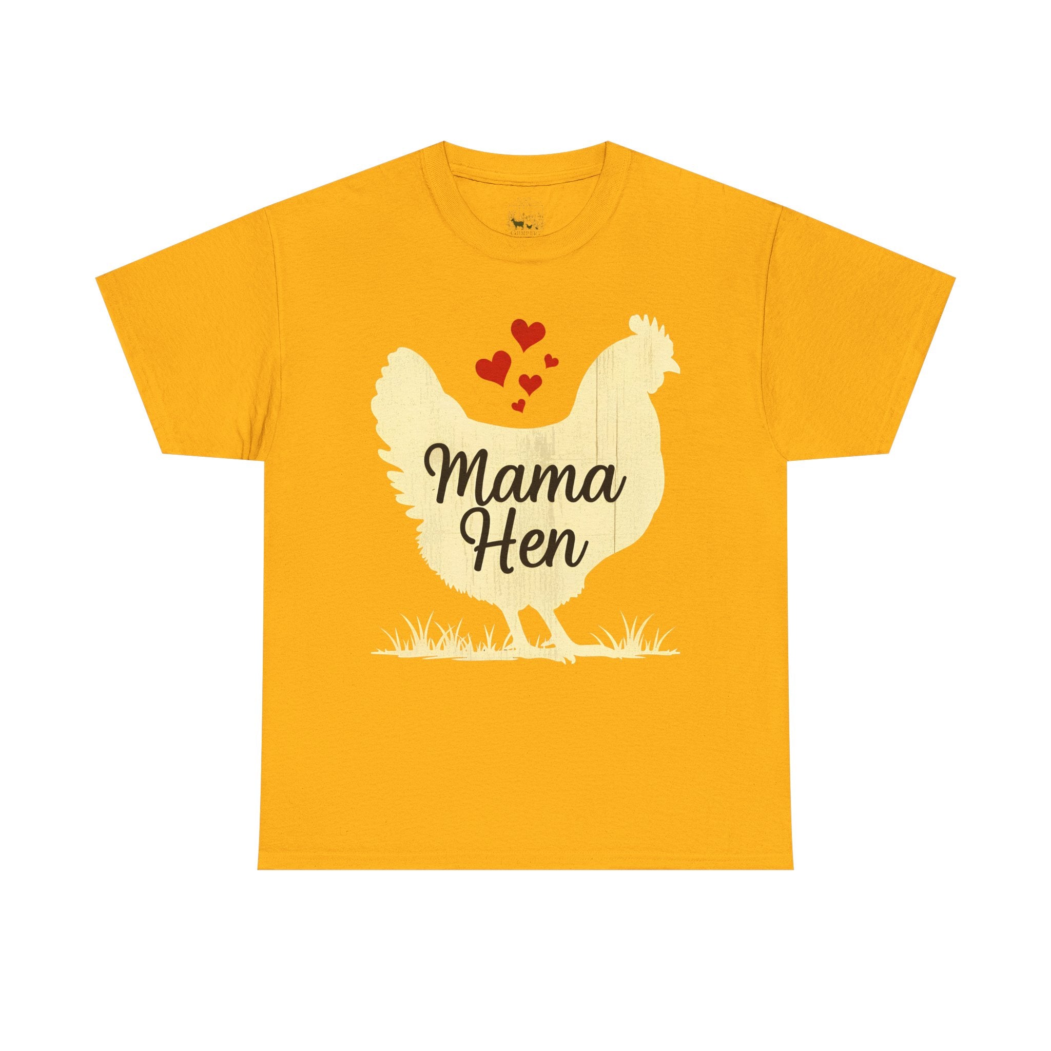 Mama Hen T-Shirt – Chicken Mom Tee, Minimalist Farmhouse Chicken Shirt, Unisex Gildan 5000