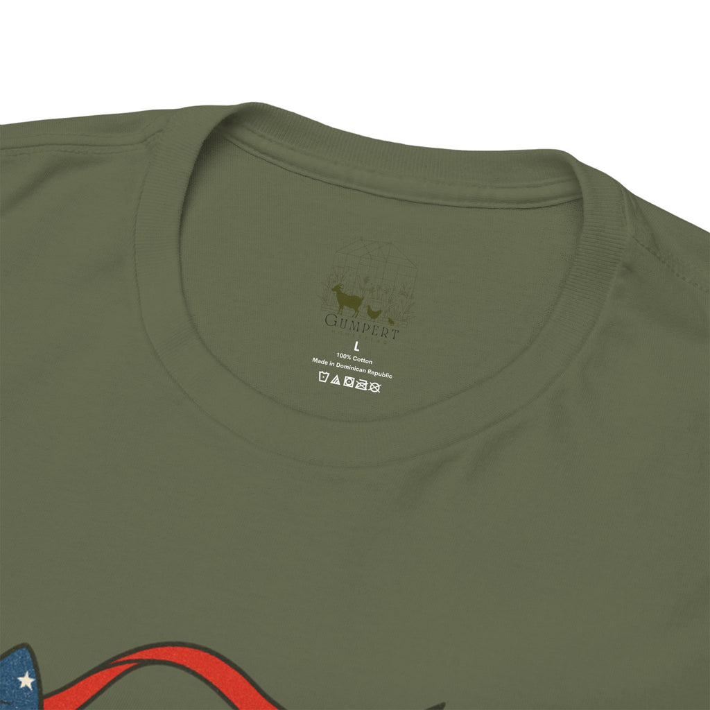 4th of July Goose T-Shirt | Patriotic Farm Goose Graphic Tee | Americana Country Shirt | Red White Blue Farm Animal Shirt | Homestead Summer Apparel
