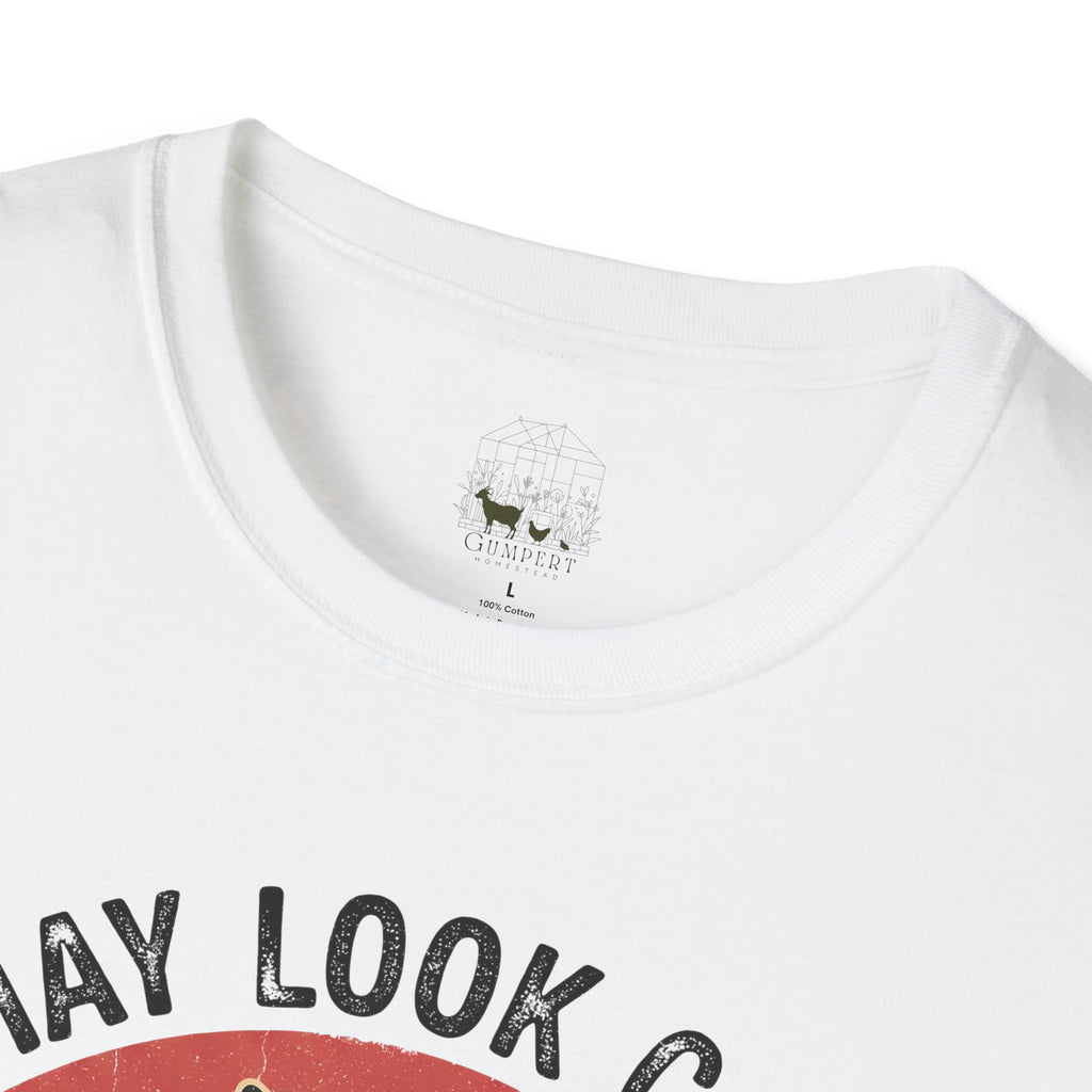 I May Look Calm But In My Head I’ve Pecked You 3 Times Funny Chicken Unisex T-Shirt | Farm Life Hen Lover Tee