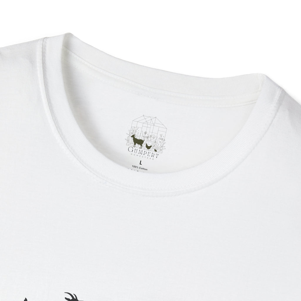 Goat Heartbeat Unisex T-Shirt | Minimalist Goat Lover ECG Farm Life Tee