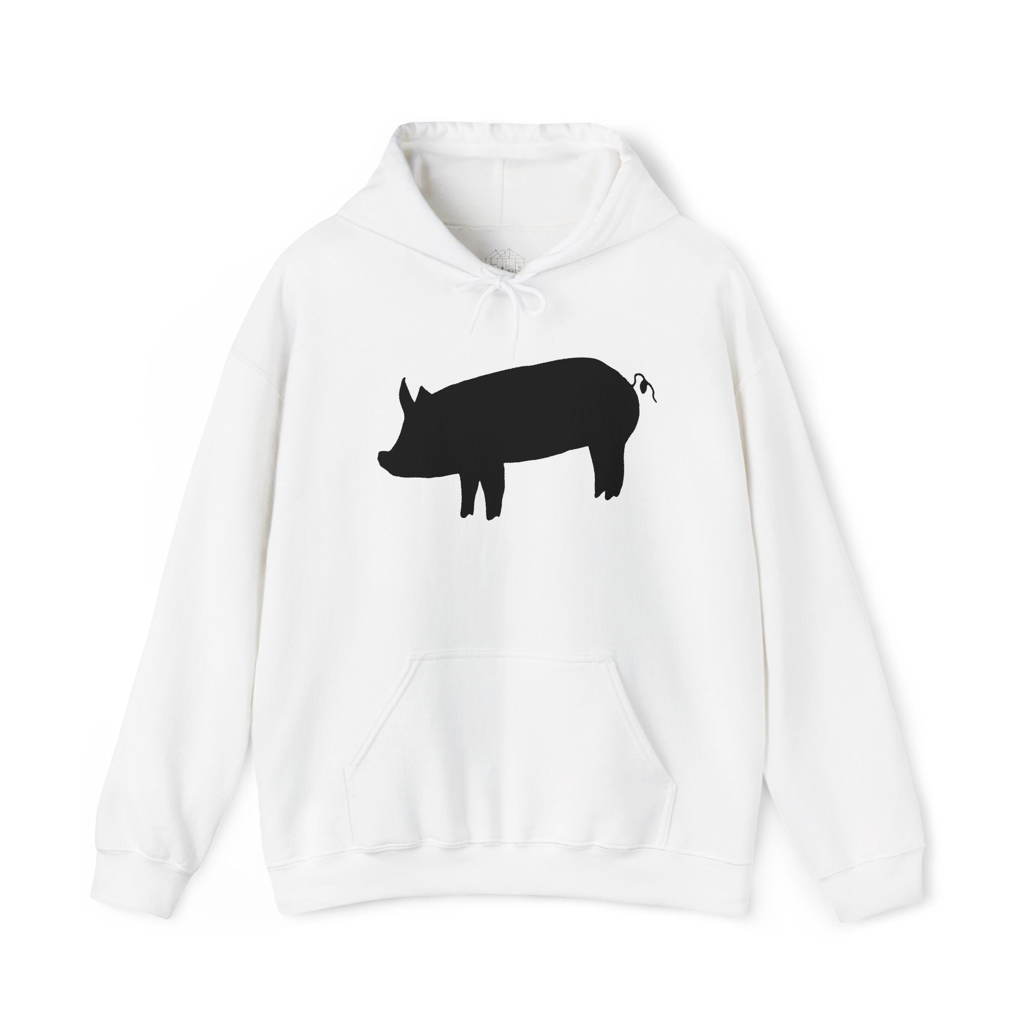 Pig Silhouette Hoodie – Farm Life Sweatshirt, Pig Lover Pullover, Homestead Hoodie, Mini Pig Apparel, Farm Animal Hoodie, Country Living Unisex Hoodie