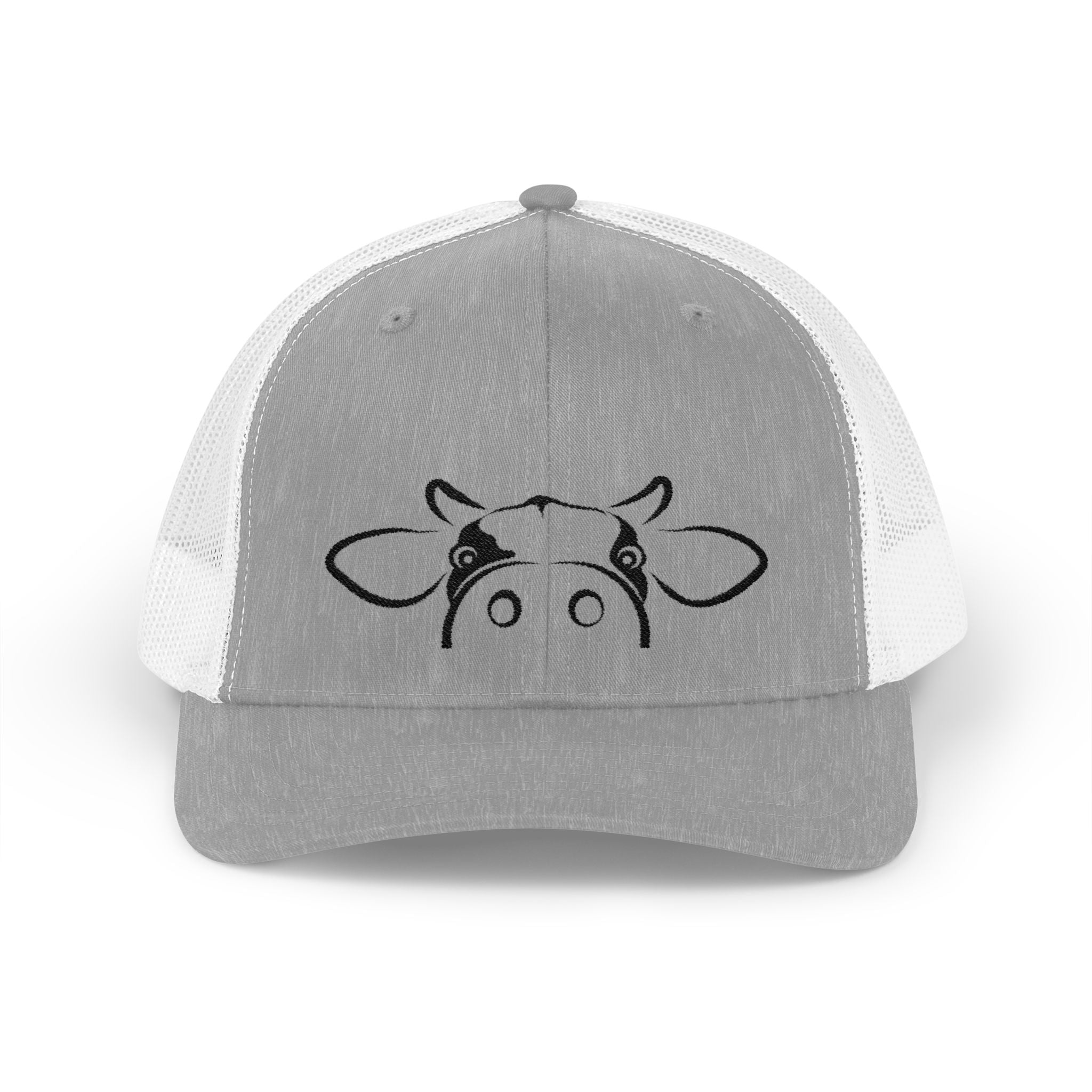 Peekaboo Cow Pink Trucker Hat – Cute Farm Snapback Cap, Cow Lover Hat, Farm Girl Mesh Hat, Country Cottagecore Hat