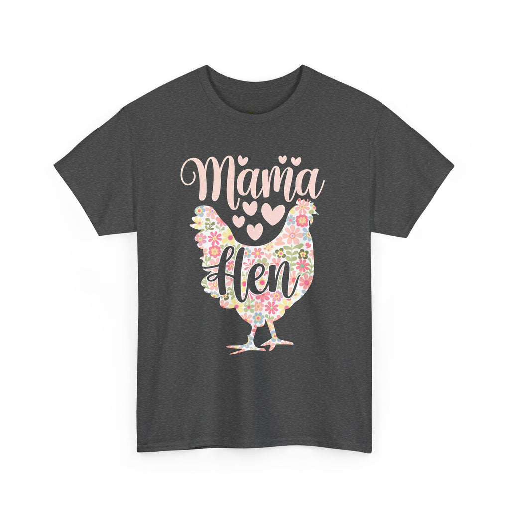 Mama Hen T-Shirt – Chicken Mom Tee, Minimalist Farmhouse Chicken Shirt, Unisex Gildan 5000
