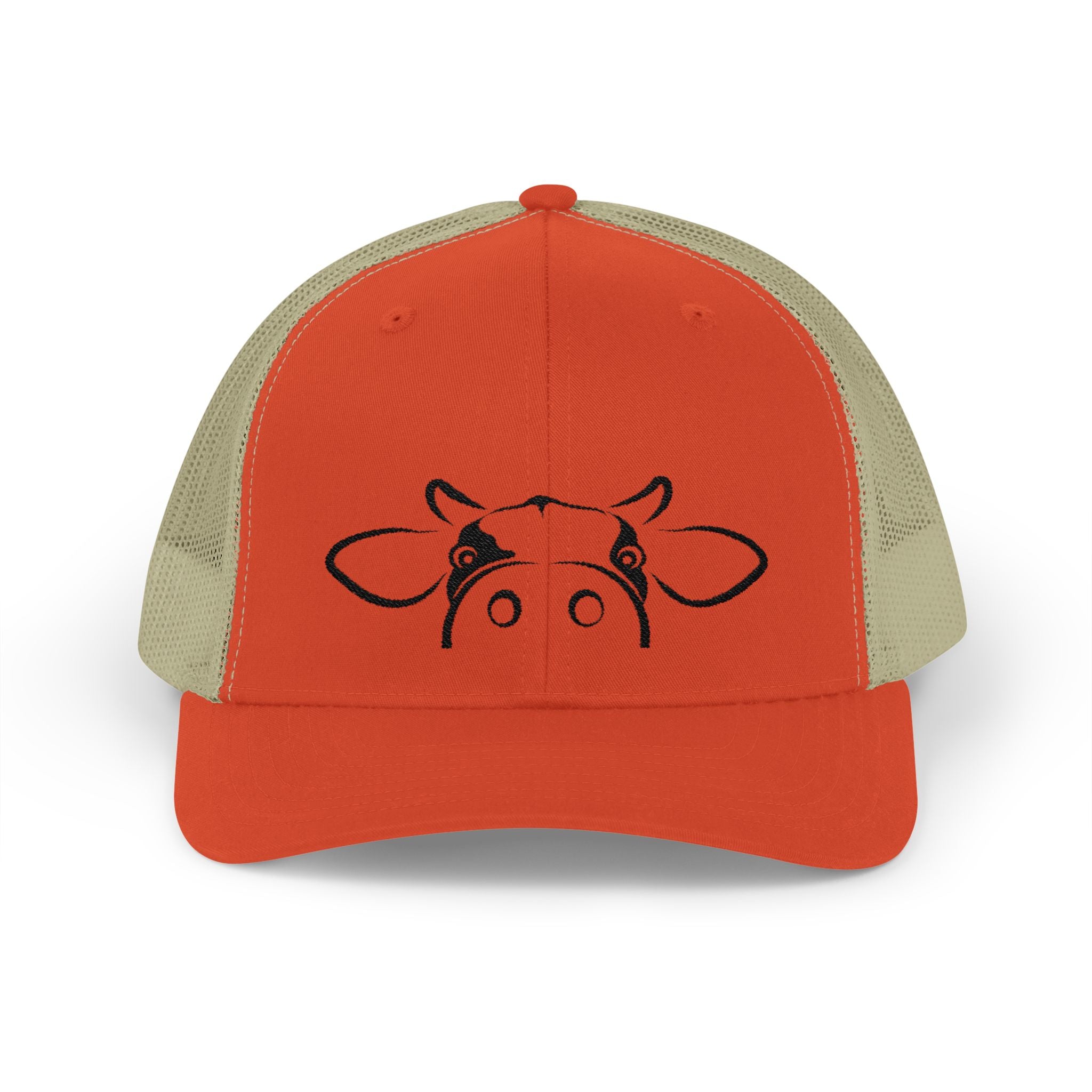 Peekaboo Cow Pink Trucker Hat – Cute Farm Snapback Cap, Cow Lover Hat, Farm Girl Mesh Hat, Country Cottagecore Hat