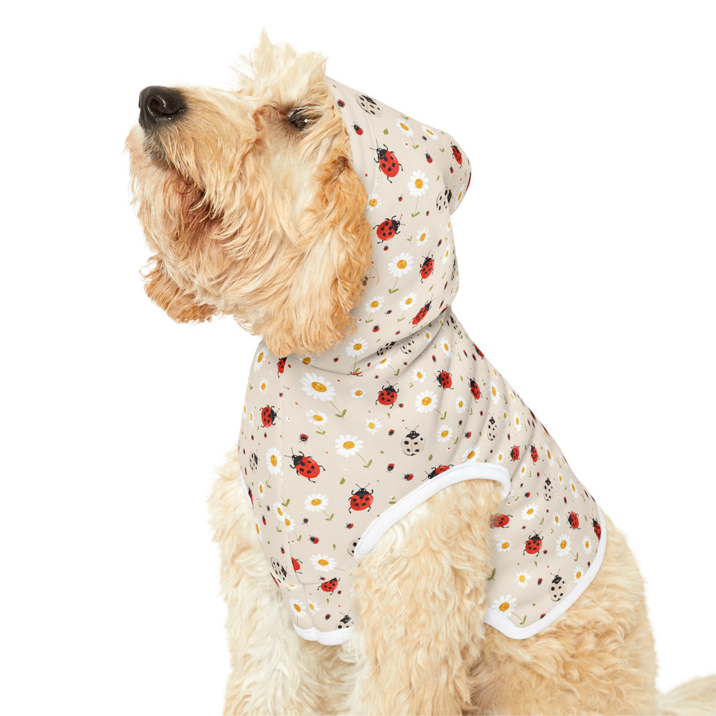 Ladybug Pet Hoodie, Cute Pet Apparel, Animal Lover Gift, Dog Sweater, Cat Jumper, Pet Clothing
