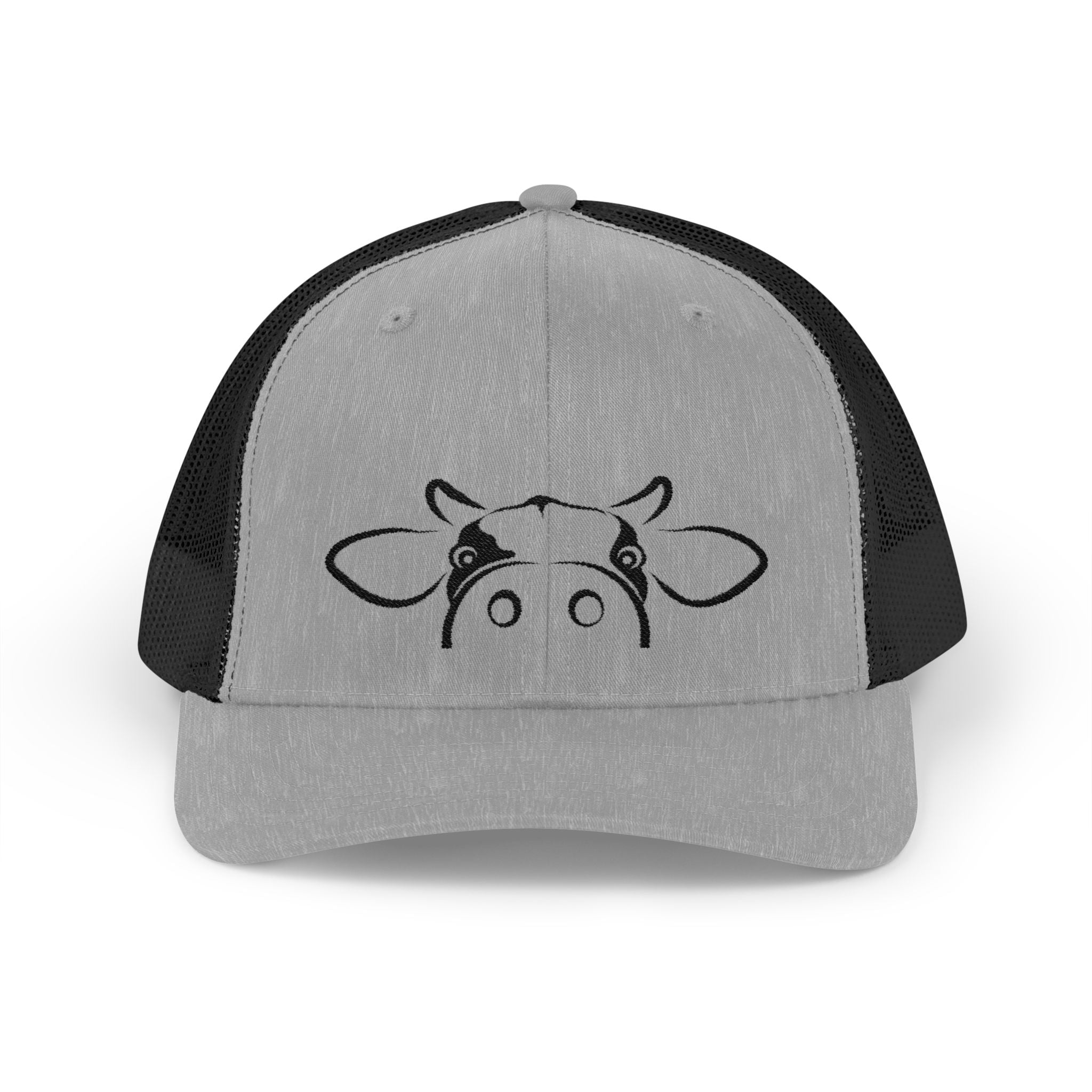 Peekaboo Cow Pink Trucker Hat – Cute Farm Snapback Cap, Cow Lover Hat, Farm Girl Mesh Hat, Country Cottagecore Hat