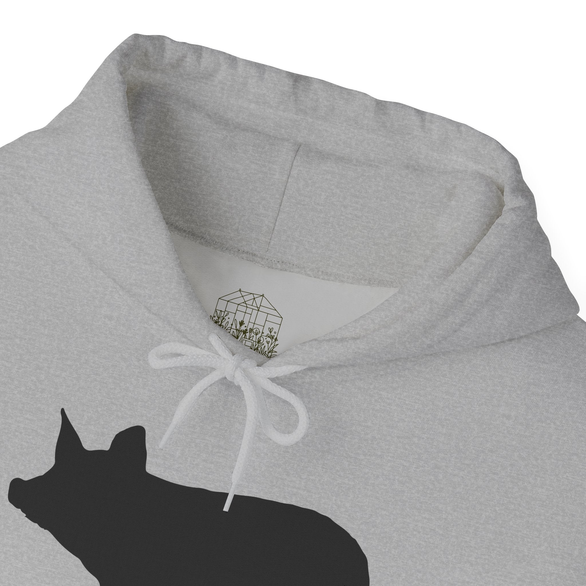 Pig Silhouette Hoodie – Farm Life Sweatshirt, Pig Lover Pullover, Homestead Hoodie, Mini Pig Apparel, Farm Animal Hoodie, Country Living Unisex Hoodie