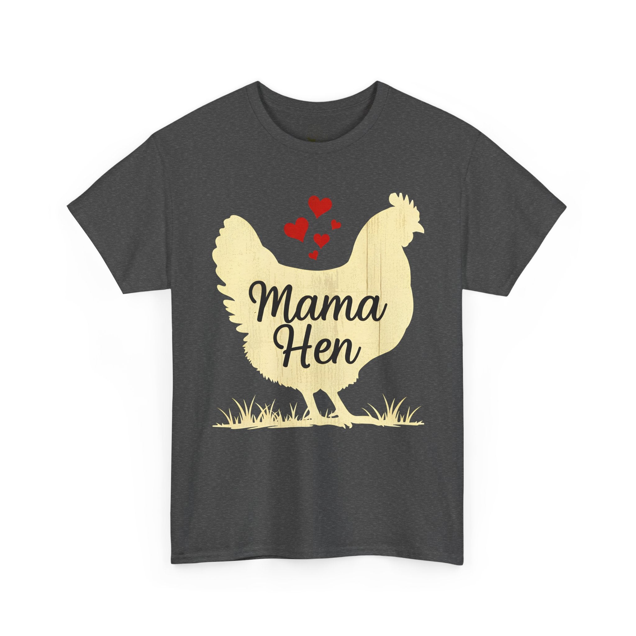 Mama Hen T-Shirt – Chicken Mom Tee, Minimalist Farmhouse Chicken Shirt, Unisex Gildan 5000