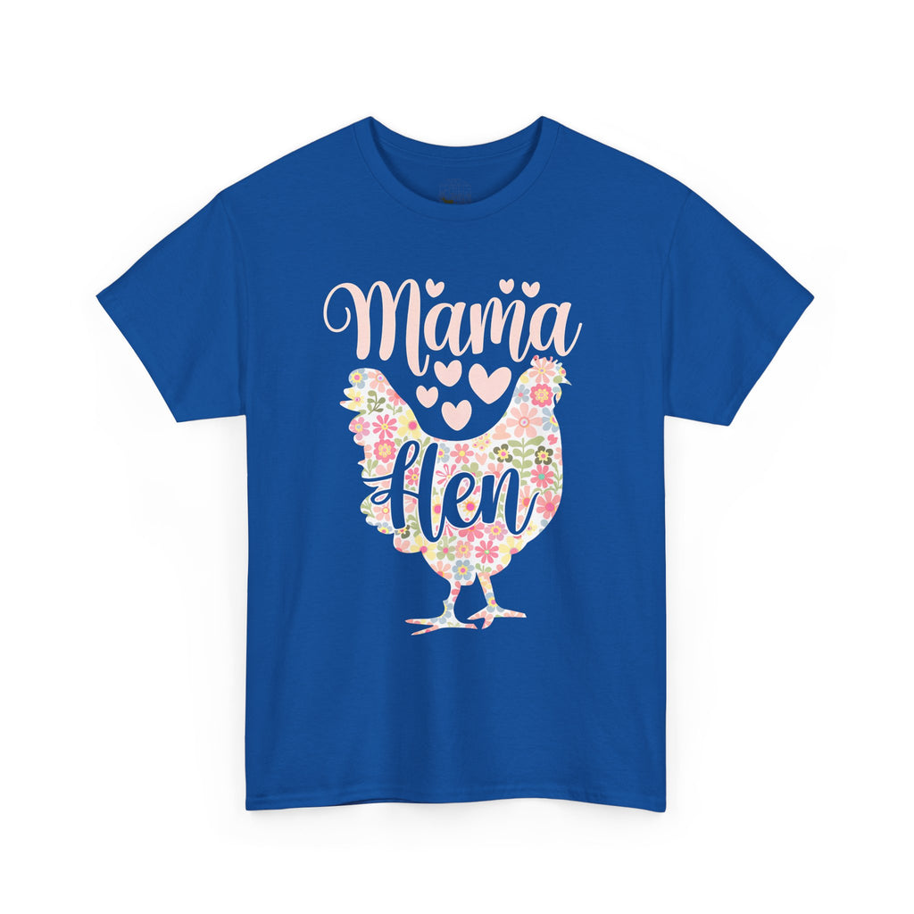 Mama Hen T-Shirt – Chicken Mom Tee, Minimalist Farmhouse Chicken Shirt, Unisex Gildan 5000
