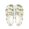 Chicken Farm Family Print EVA Clogs – Farm Life Chicken Shoes, Backyard Chicken Slip-On, Homestead Comfort Clogs