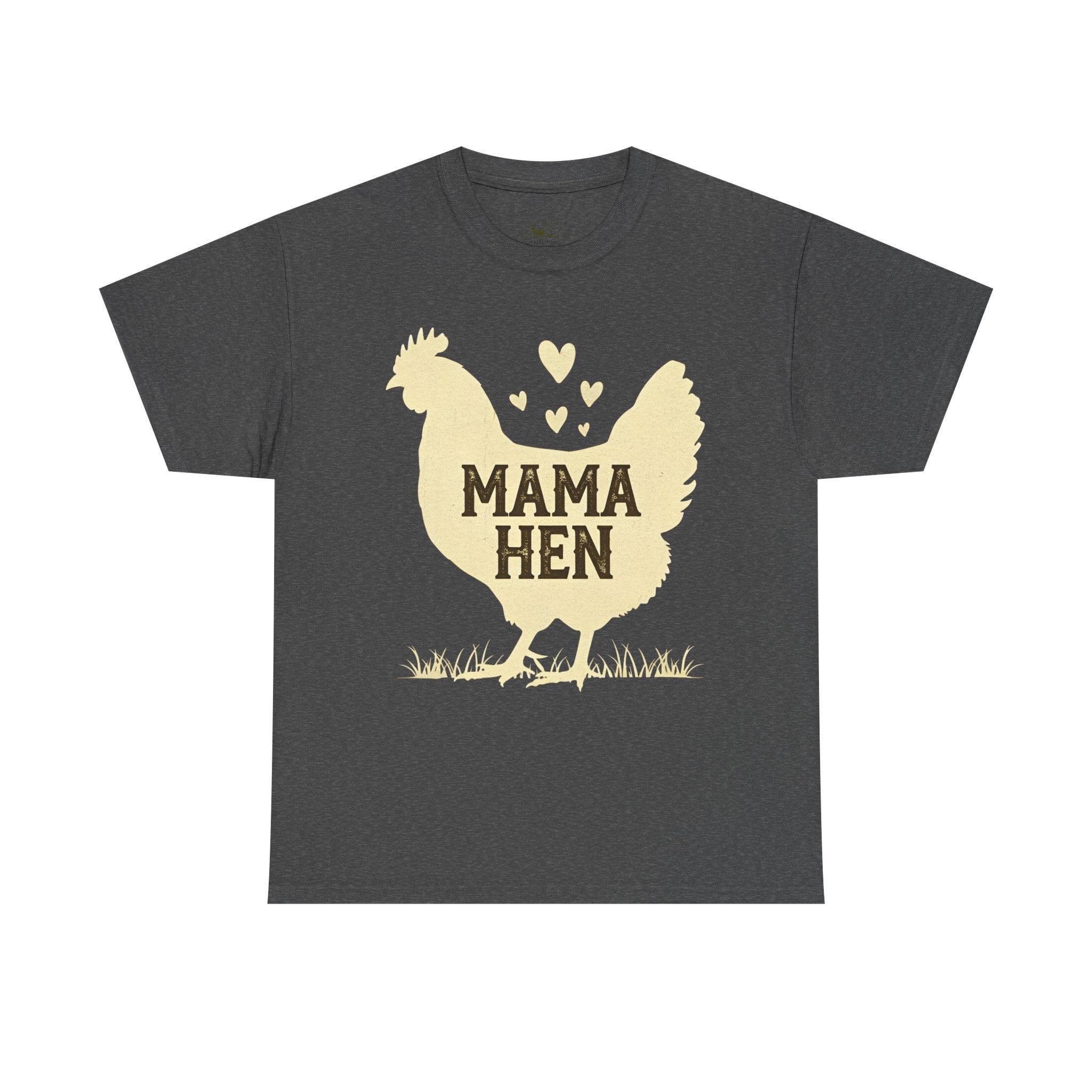 Mama Hen T-Shirt – Chicken Mom Tee, Minimalist Farmhouse Chicken Shirt, Unisex Gildan 5000
