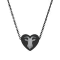 Goat Heart Necklace – Goat Lover Jewelry, Rose Gold Farmhouse Necklace, Homestead Goat Mom Gift