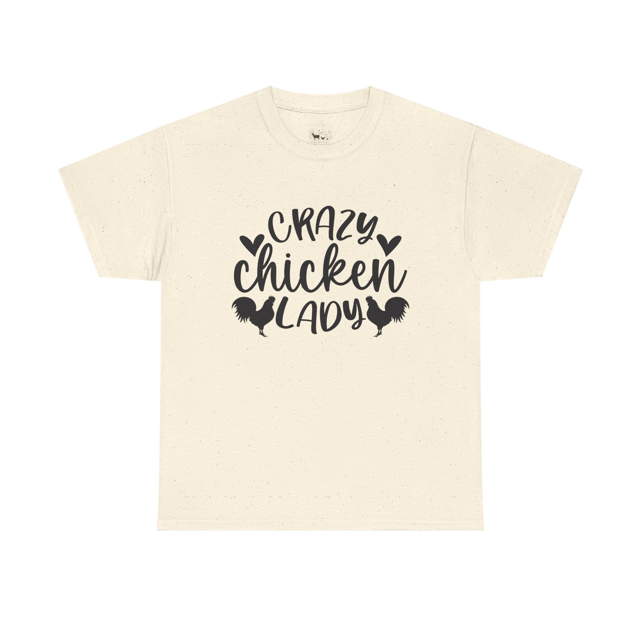 Crazy Chicken Lady T-Shirt – Funny Chicken Mom Tee, Farmhouse Homestead Chicken Lover Shirt, Unisex Gildan 5000