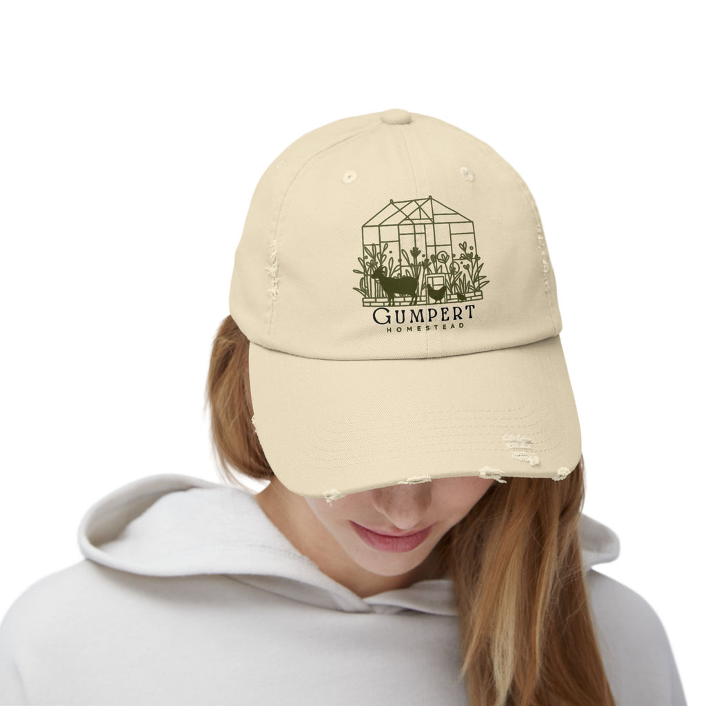 Gumpert Homestead Logo Unisex Distressed Cap