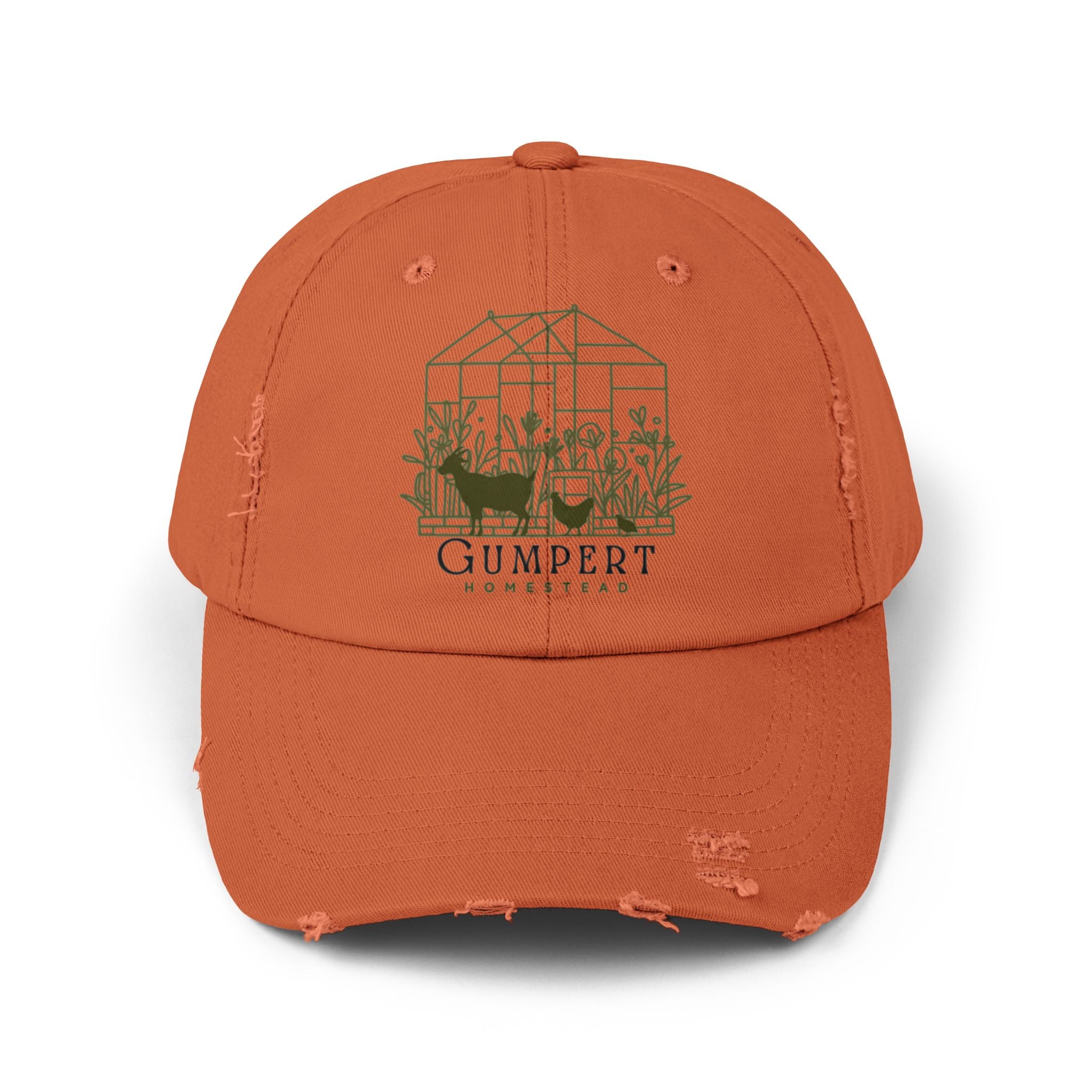 Gumpert Homestead Logo Unisex Distressed Cap