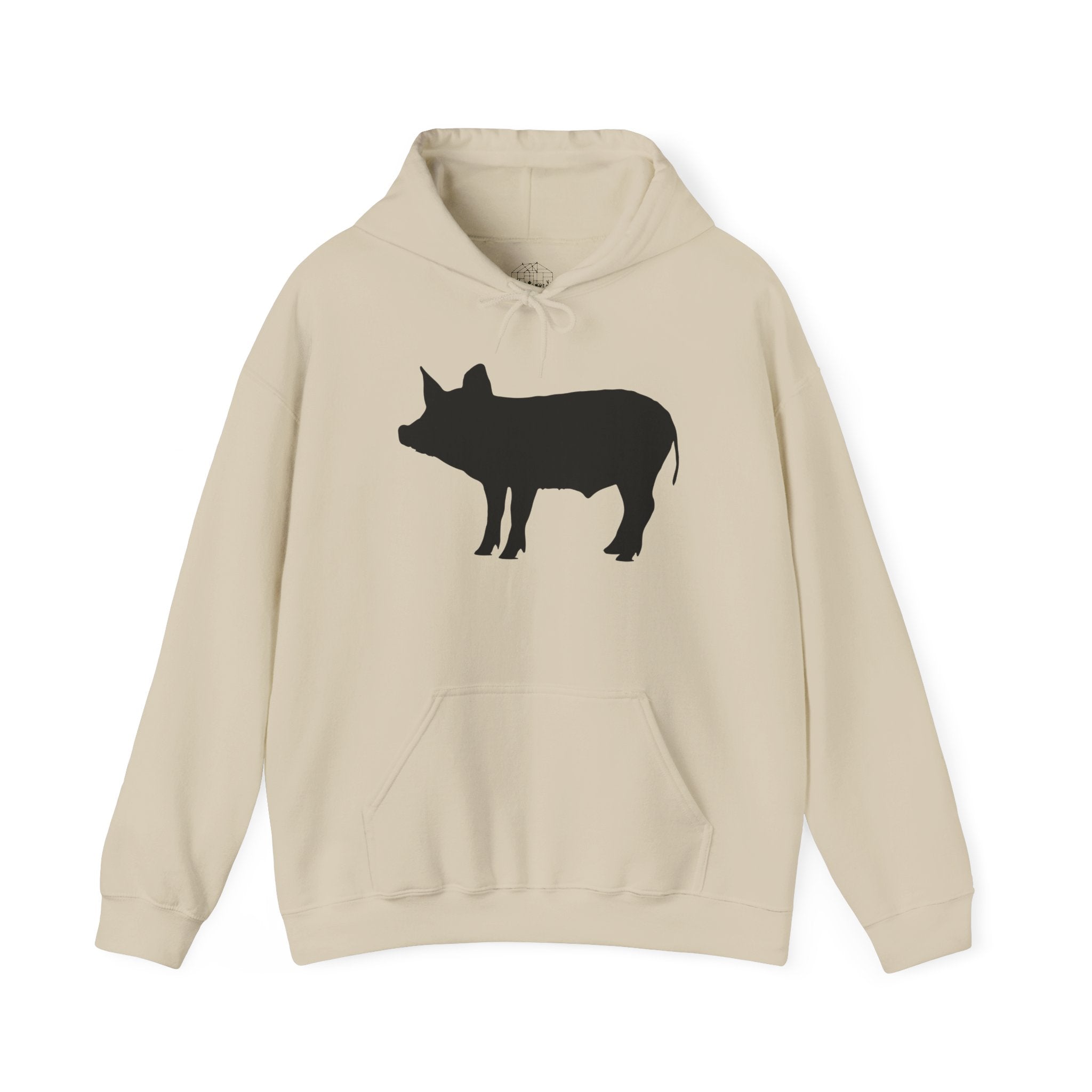Pig Silhouette Hoodie – Farm Life Sweatshirt, Pig Lover Pullover, Homestead Hoodie, Mini Pig Apparel, Farm Animal Hoodie, Country Living Unisex Hoodie