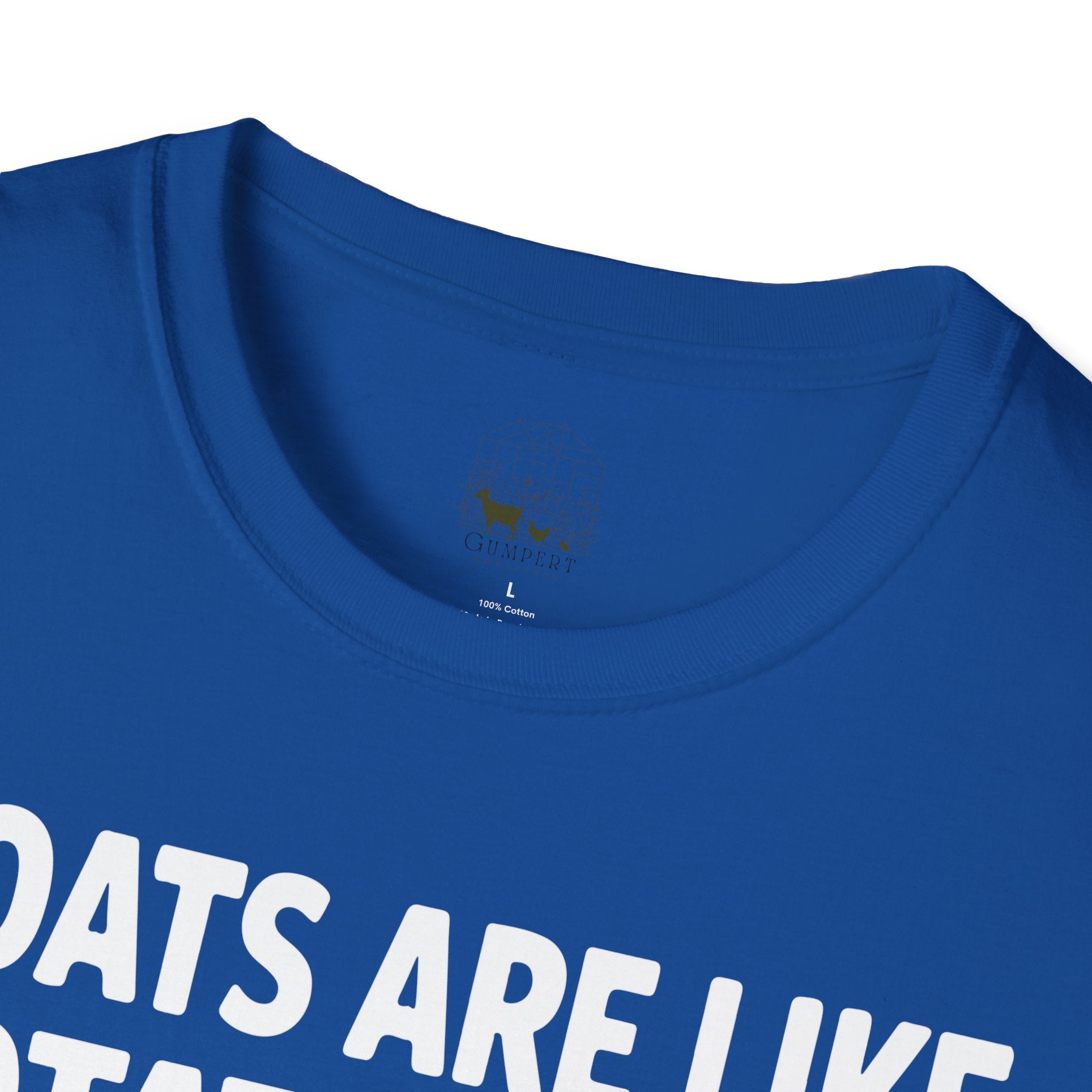 “Goats Are Like Potato Chips – You Can’t Have Just One” Funny Goat Lover Unisex T-Shirt | Farm Life Goat Tee