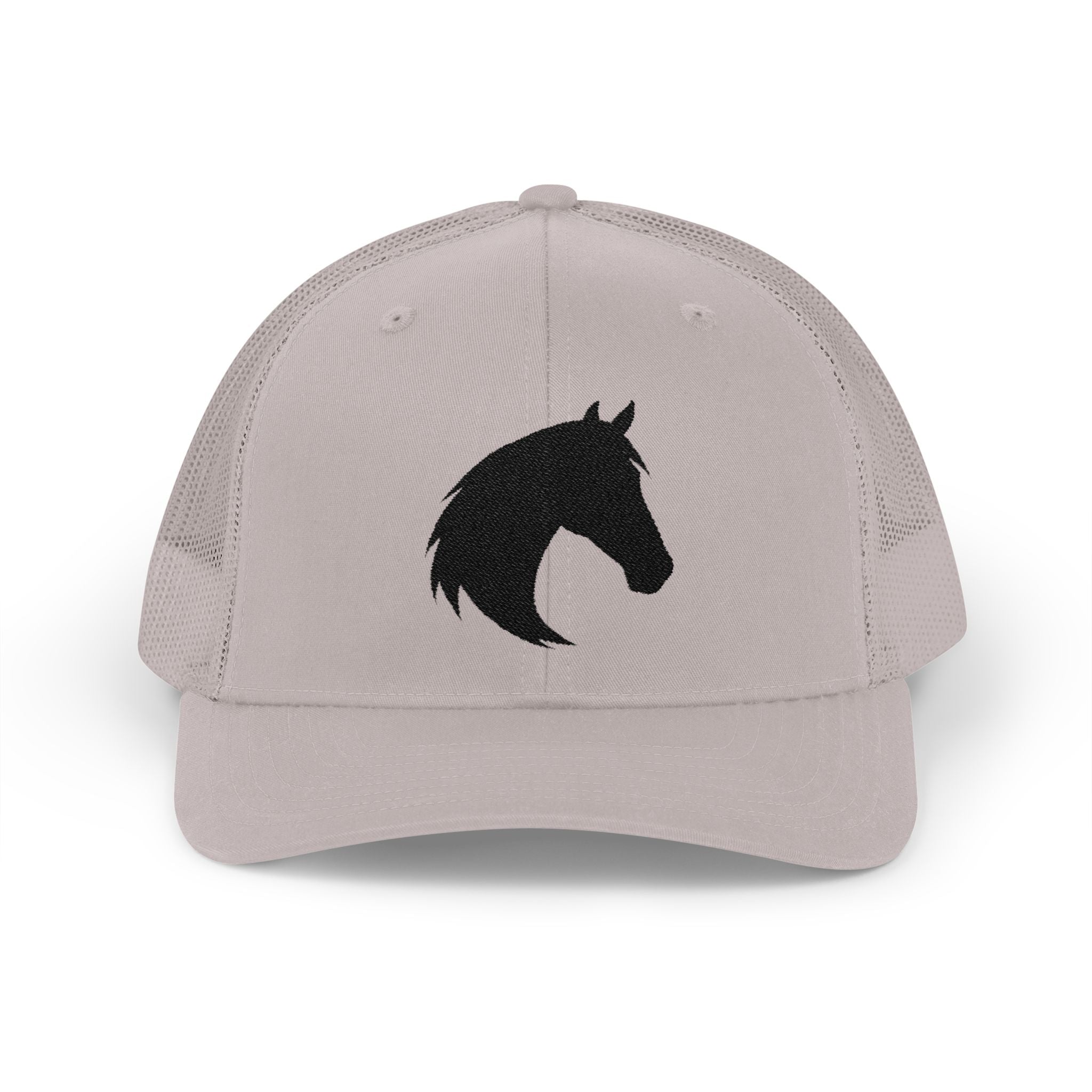 Horse Head Trucker Hat | Western Horse Silhouette Mesh Snapback Cap | Equestrian Ranch Hat | Rustic Farm Life Cowboy Cowgirl Horse Lover Hat