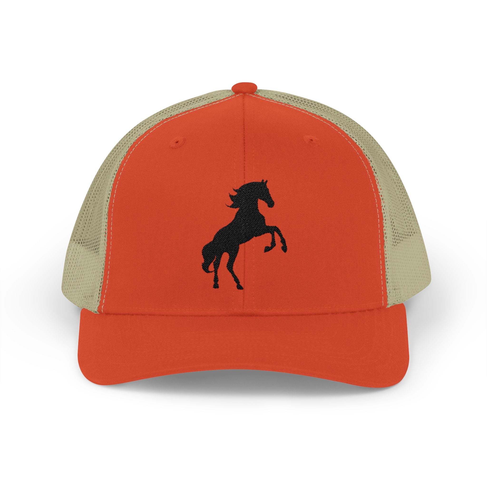 Rearing Horse Trucker Hat | Western Equestrian Mesh Snapback Cap | Rustic Ranch Horse Lover Hat | Farm Life Country Cowboy Cap