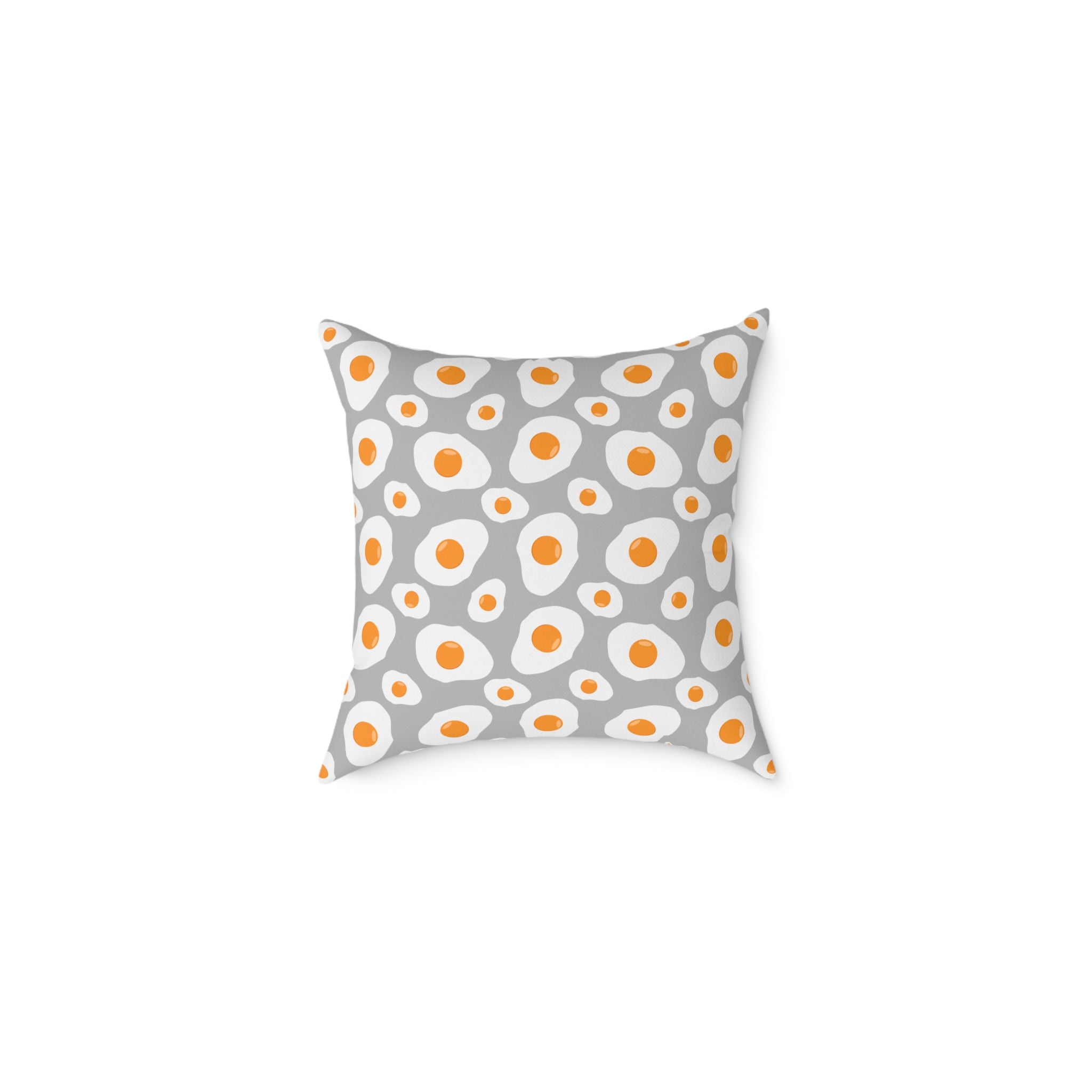 Funny Fried Egg Throw Pillow | Farmhouse Kitchen Decor Cushion | Breakfast Lover Accent Pillow | Cute Foodie Home Decor | Gumpert Homestead