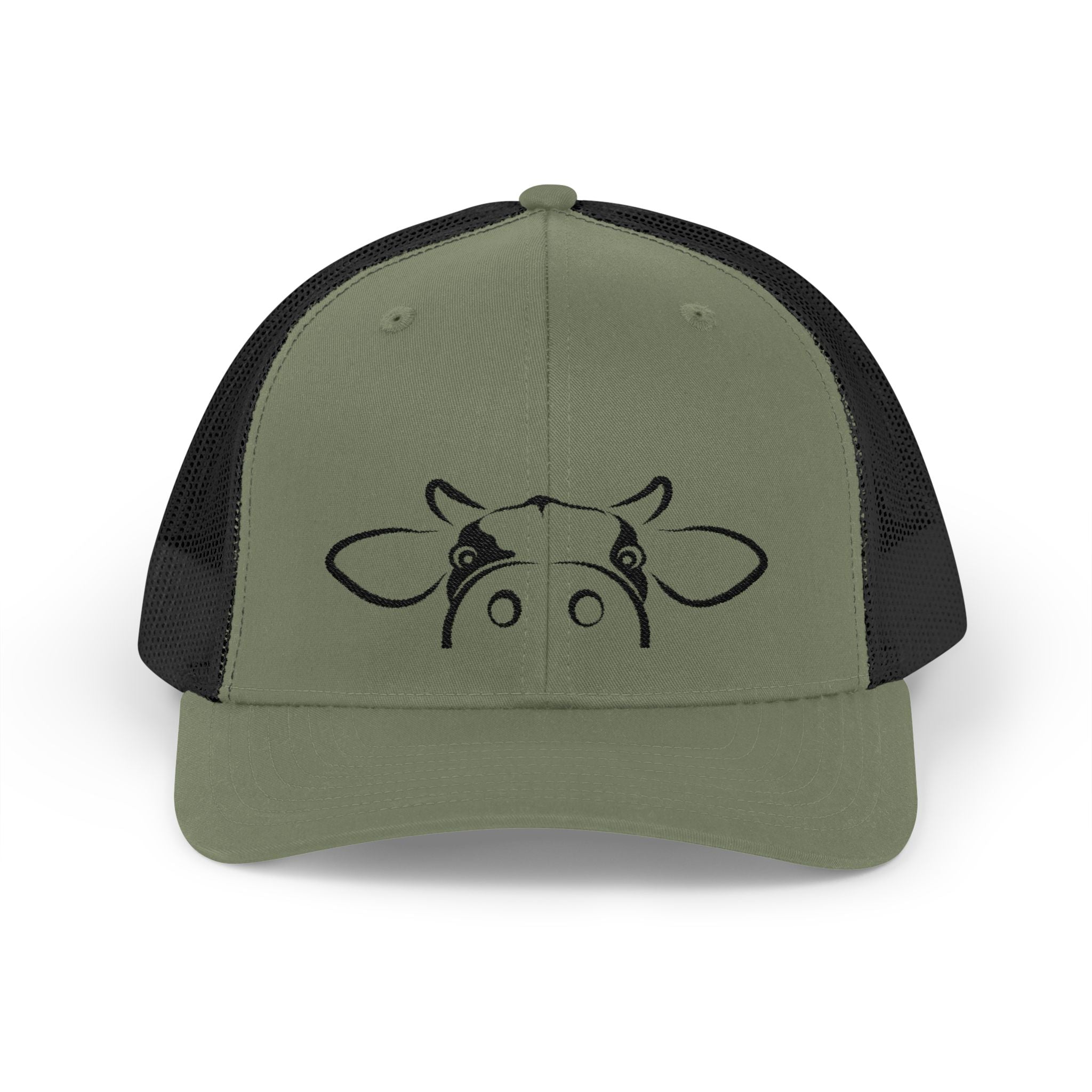 Peekaboo Cow Pink Trucker Hat – Cute Farm Snapback Cap, Cow Lover Hat, Farm Girl Mesh Hat, Country Cottagecore Hat