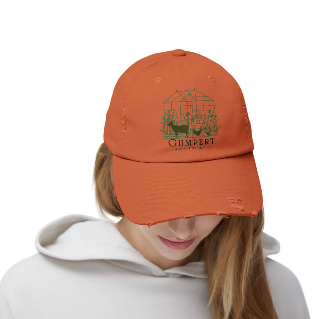 Gumpert Homestead Logo Unisex Distressed Cap
