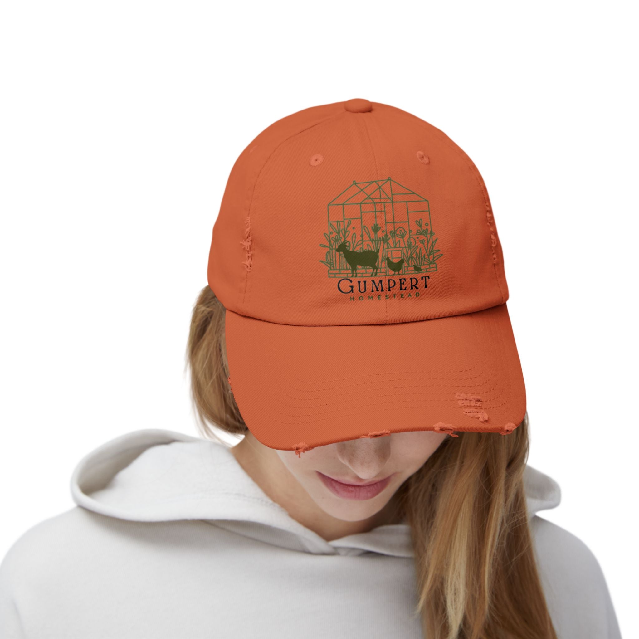 Gumpert Homestead Logo Unisex Distressed Cap