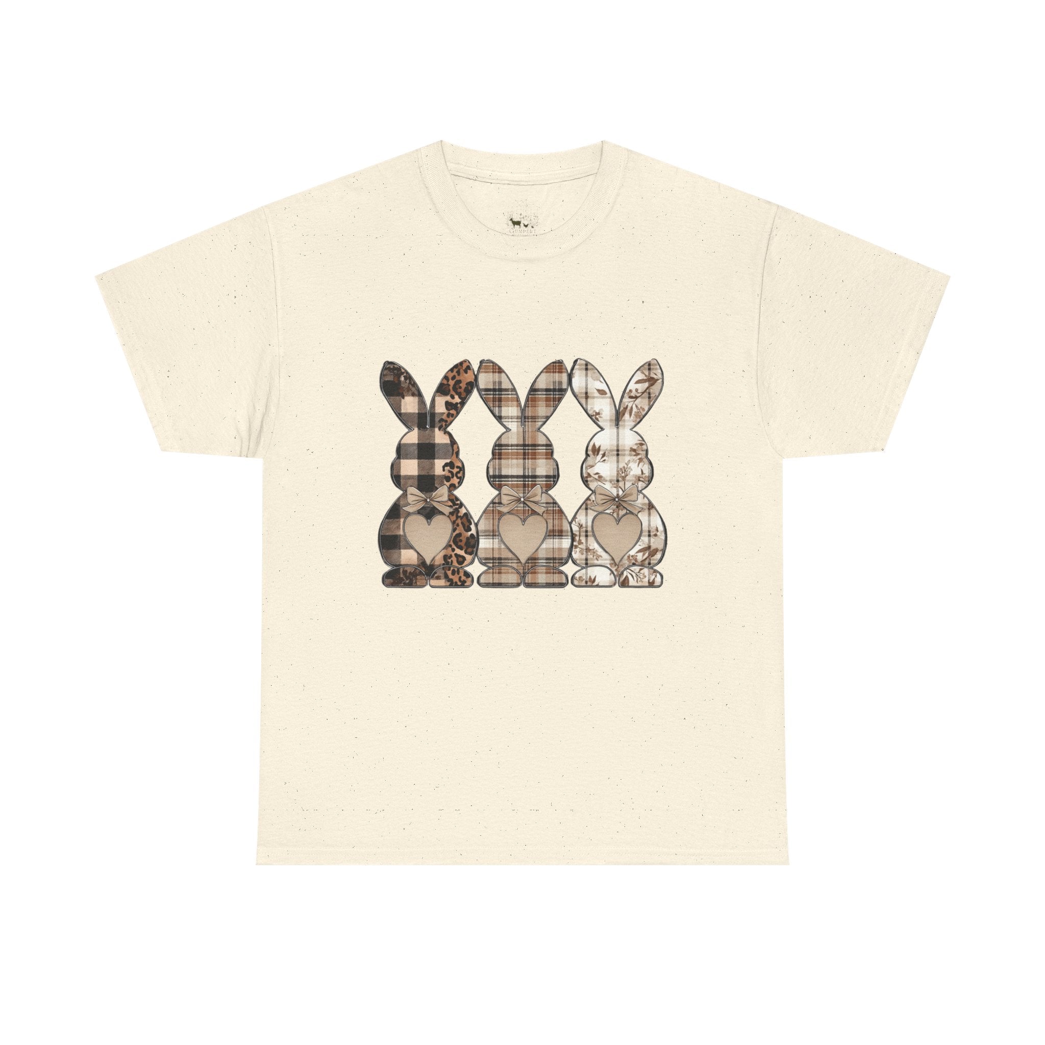 Rustic Bunny Trio T-Shirt | Farmhouse Rabbit Graphic Tee | Cottagecore Easter Bunny Shirt | Country Farm Animal Shirt | Homestead Spring Apparel