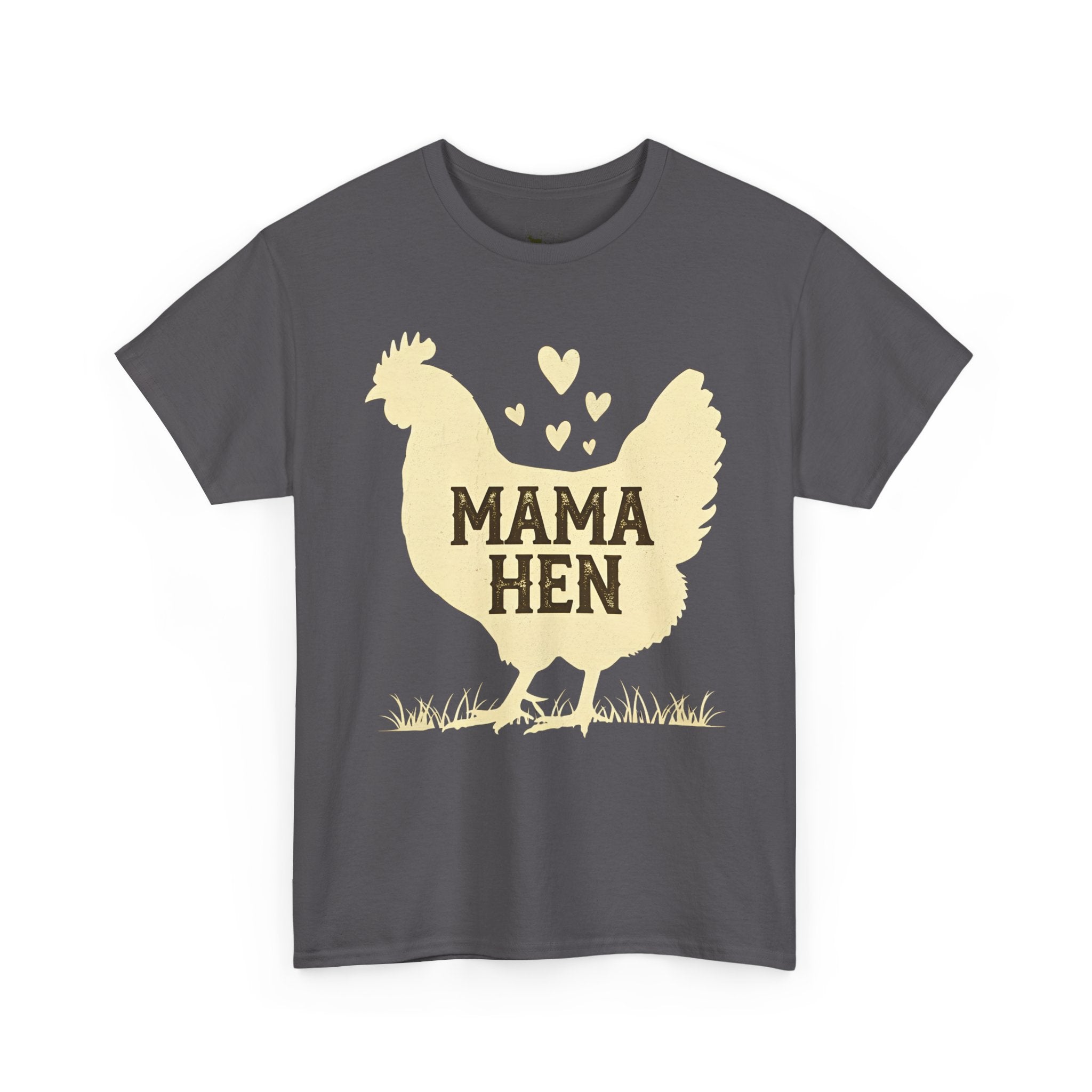 Mama Hen T-Shirt – Chicken Mom Tee, Minimalist Farmhouse Chicken Shirt, Unisex Gildan 5000